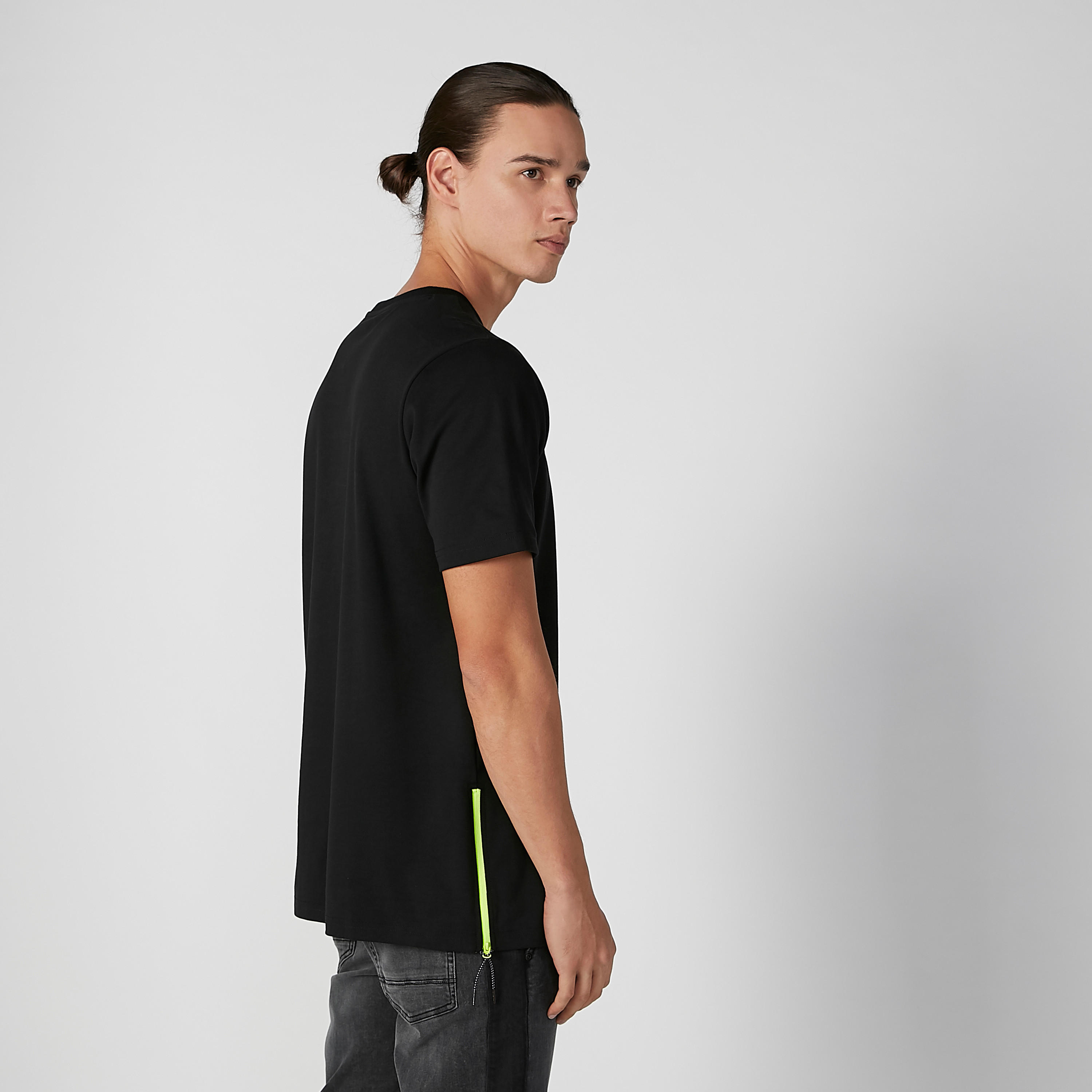 Printed T-shirt with Round Neck and Short Sleeves-men-clothing-tshirtsandpolos-tshirts-image-4