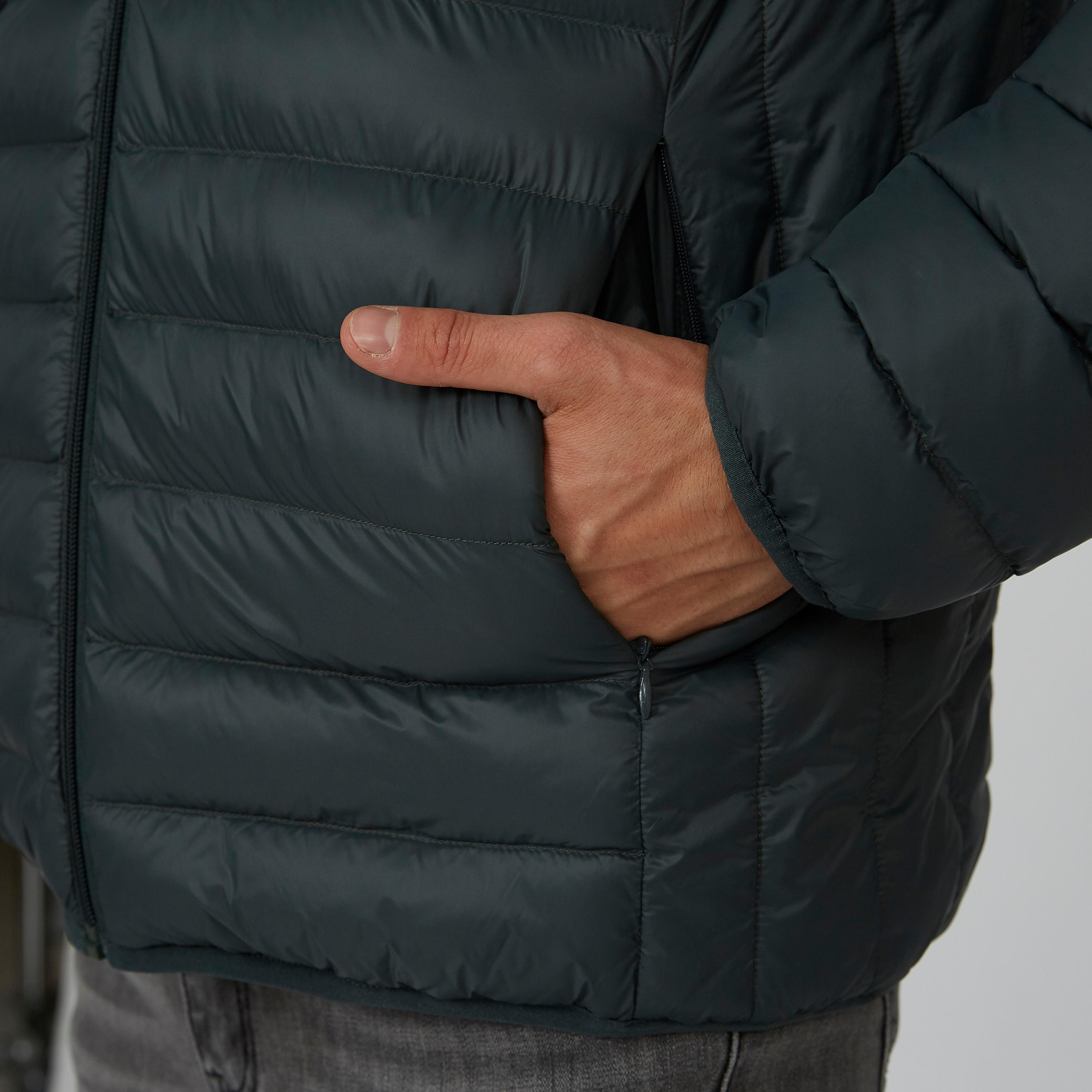 Textured Jacket with Long Sleeves and Kangaroo Pockets-men-clothing-jacketsandblazers-jackets-image-5