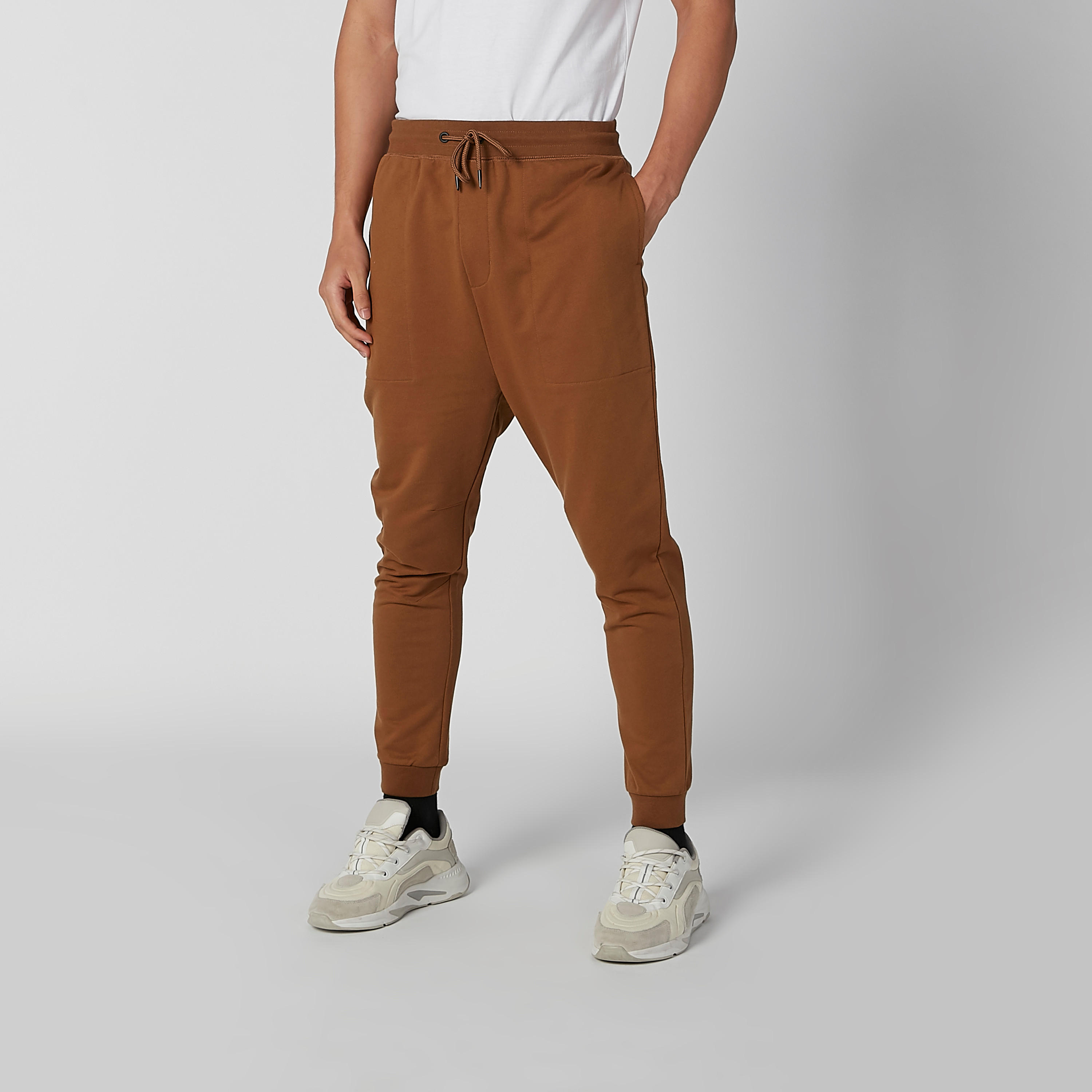 بنطال رياضي سادة برباط وجيوب-men-clothing-bottoms-joggers-image-4