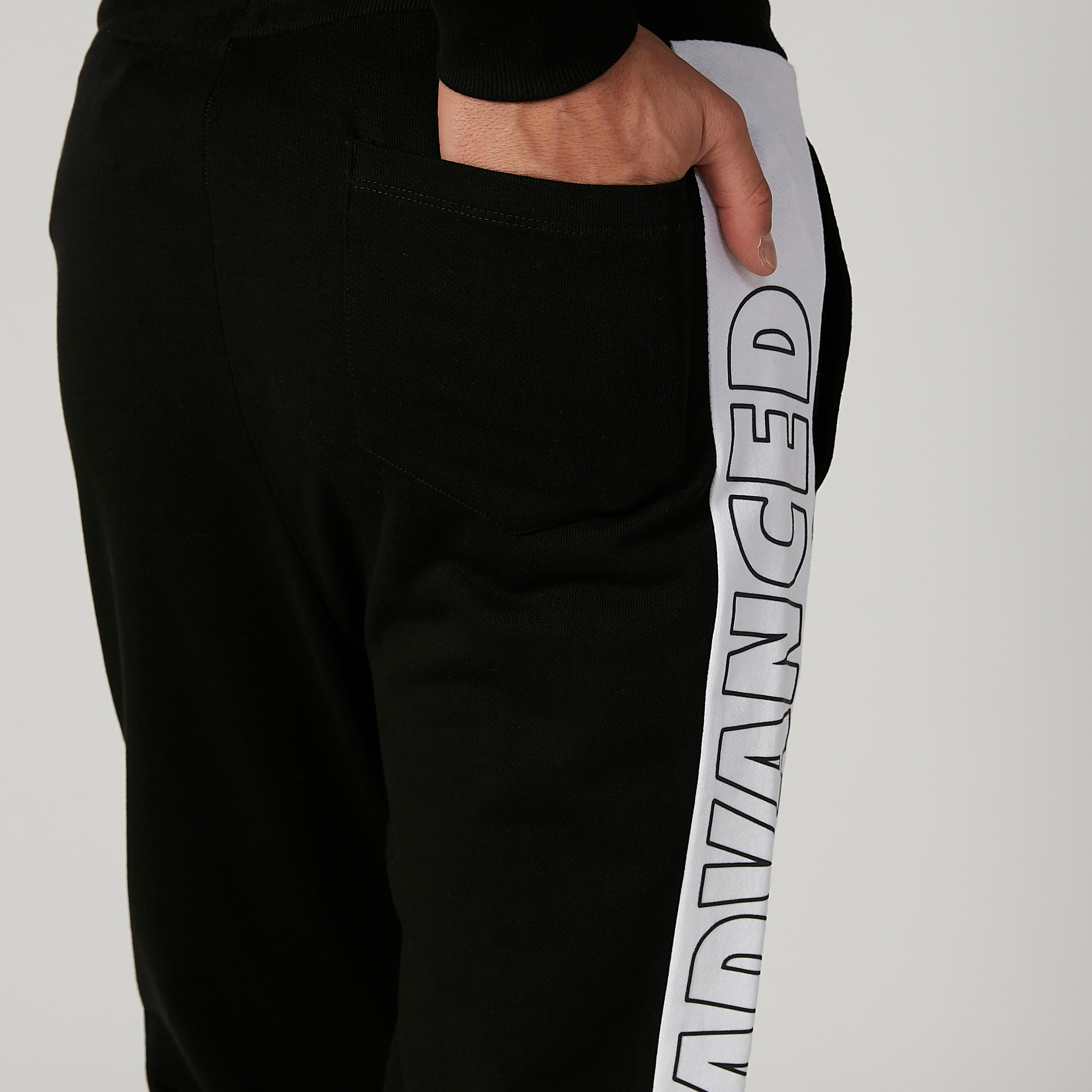 بنطلون رياضي طويل بقوالب ملونة وخصر مطاطي-men-clothing-bottoms-joggers-image-5