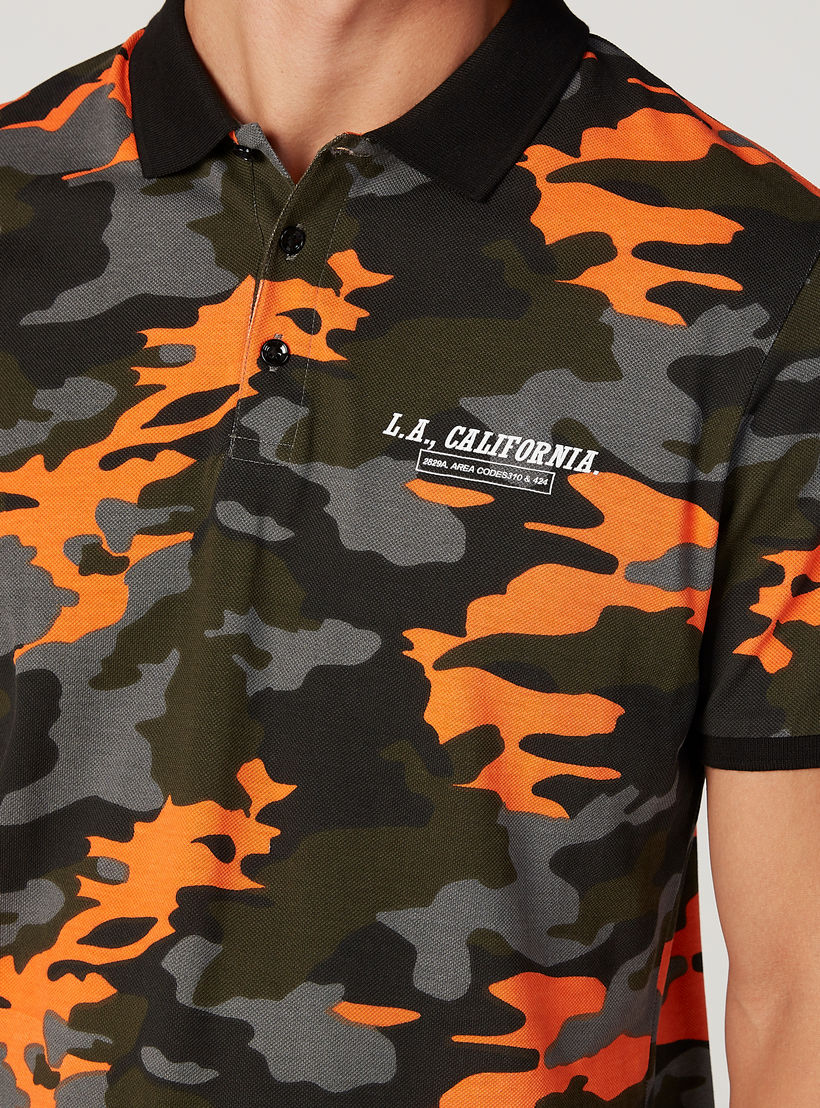 Printed T-shirt with Polo Neck and Short Sleeves-men-clothing-tshirtsandpolos-polos-image-3