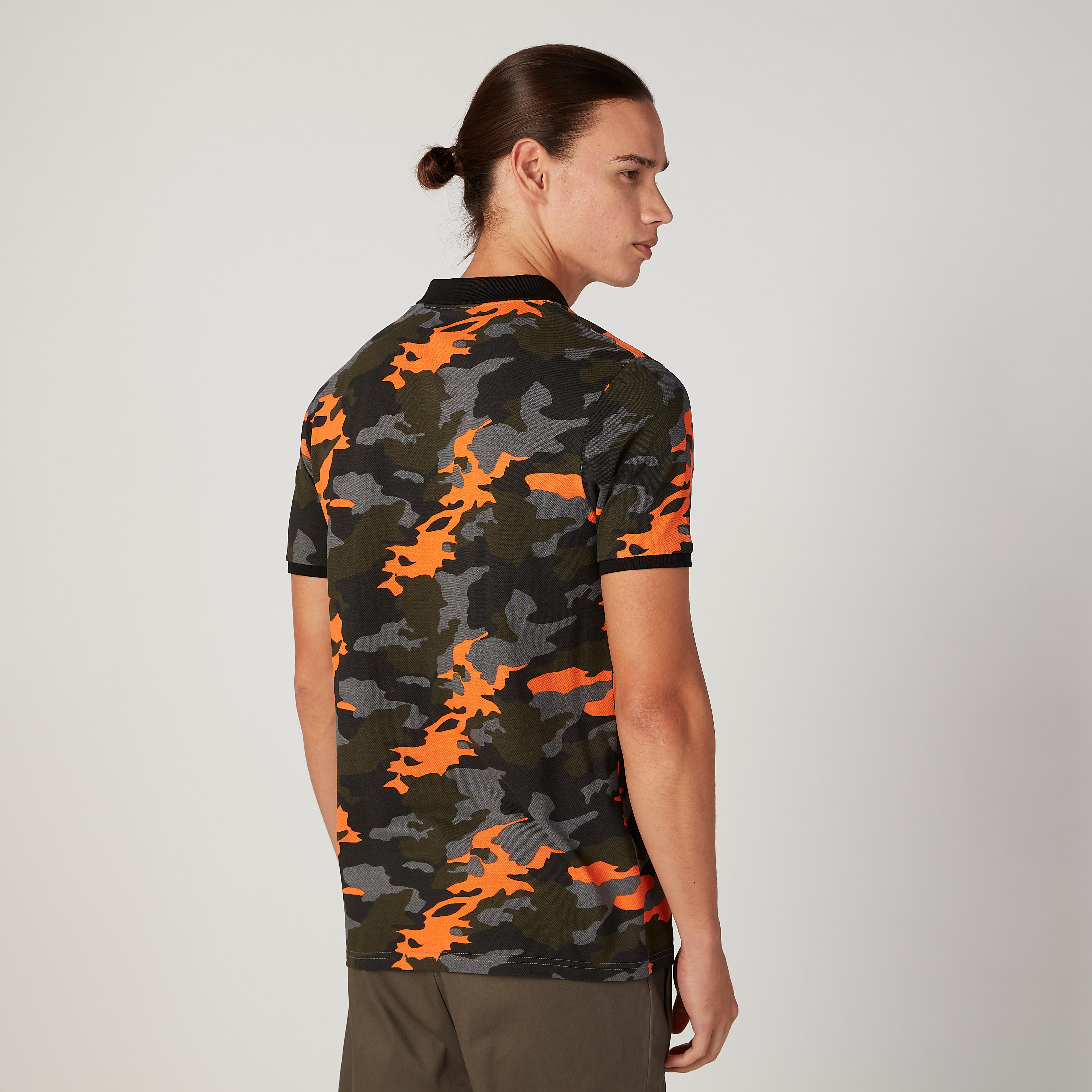 Printed T-shirt with Polo Neck and Short Sleeves-men-clothing-tshirtsandpolos-polos-image-4