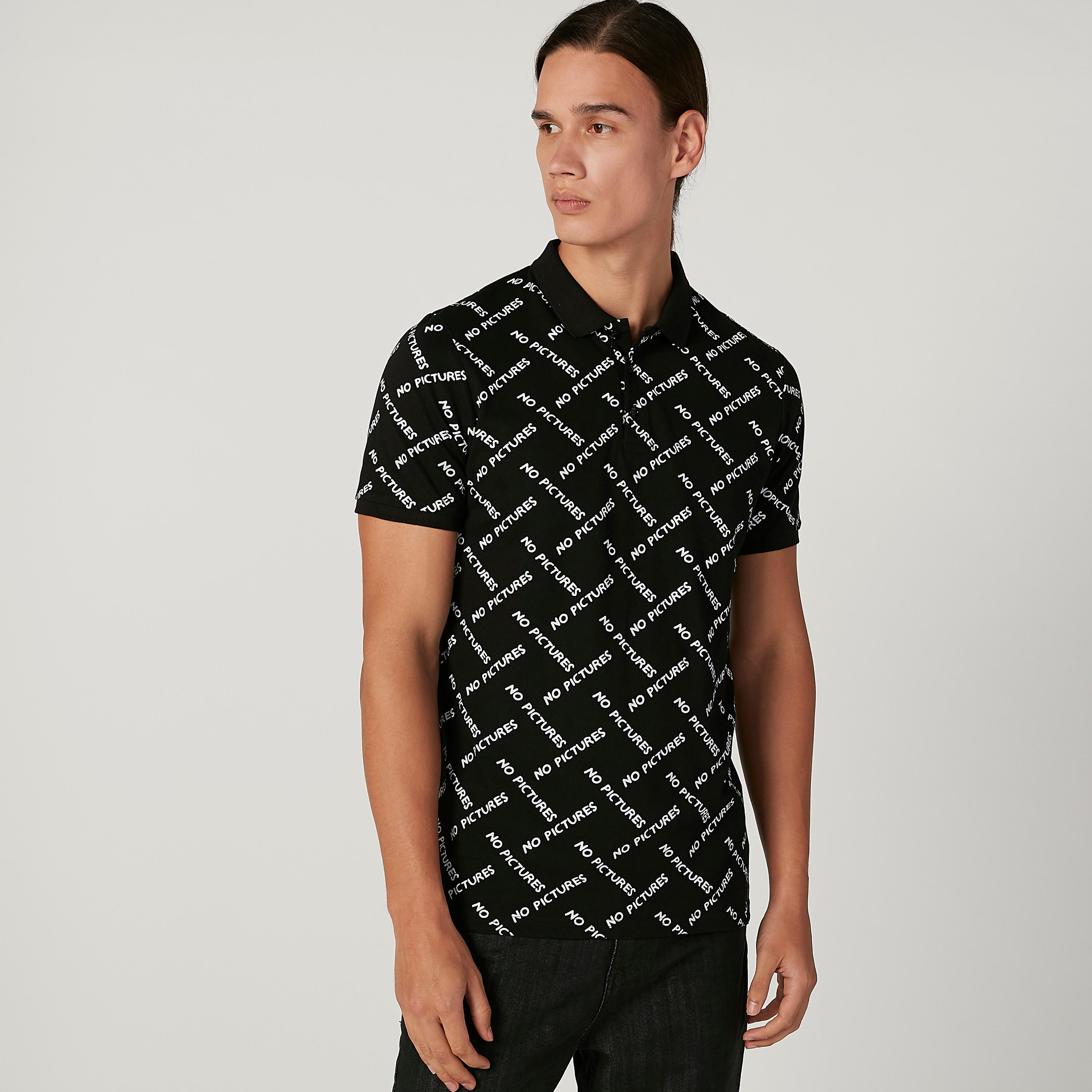 تيشرت بياقة بولو وأكمام قصيرة وطبعات-men-clothing-tshirtsandpolos-polos-image-1
