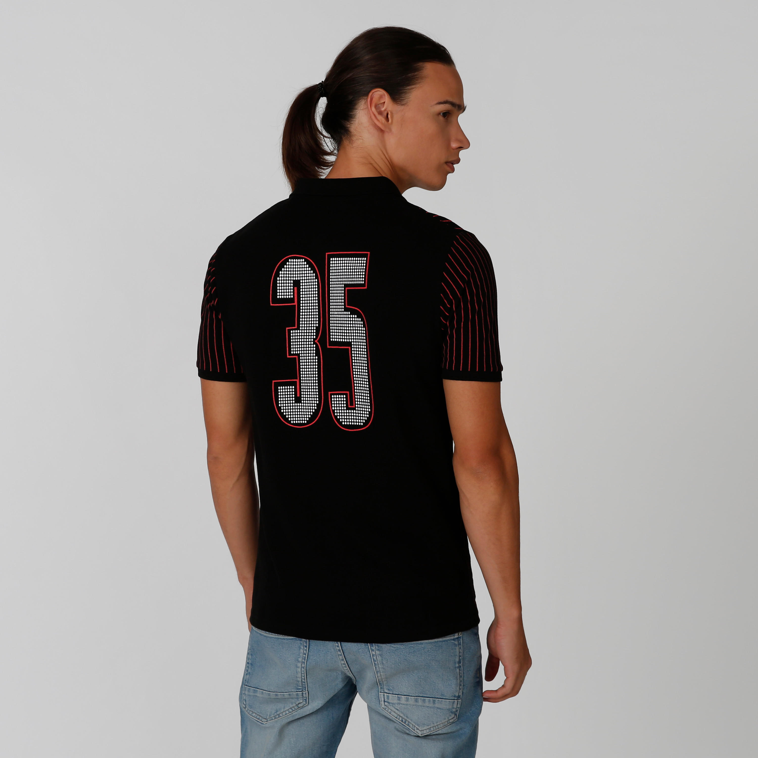 تيشيرت بولو مخطط بأكمام قصيرة-men-clothing-tshirtsandpolos-polos-image-2