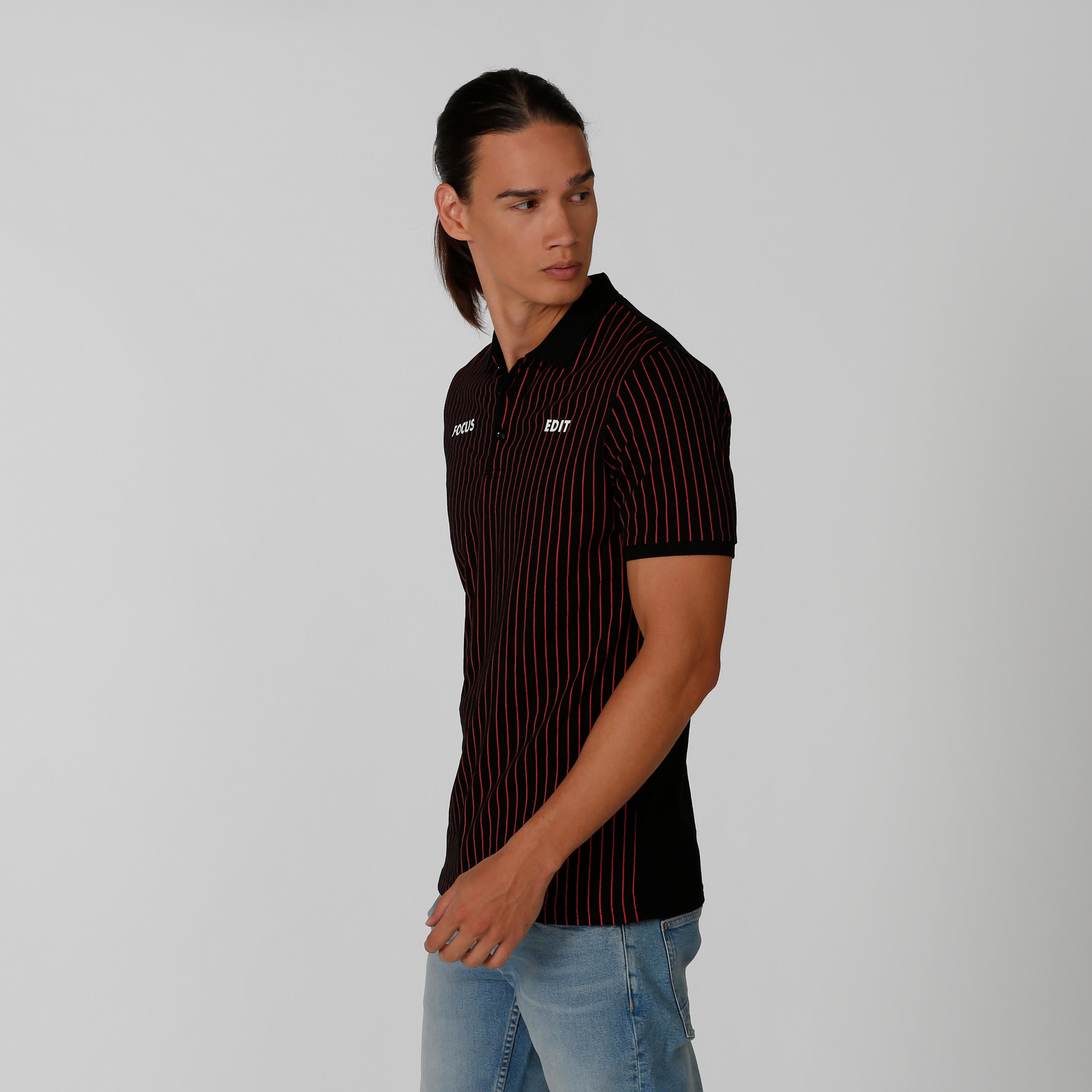 تيشيرت بولو مخطط بأكمام قصيرة-men-clothing-tshirtsandpolos-polos-image-4
