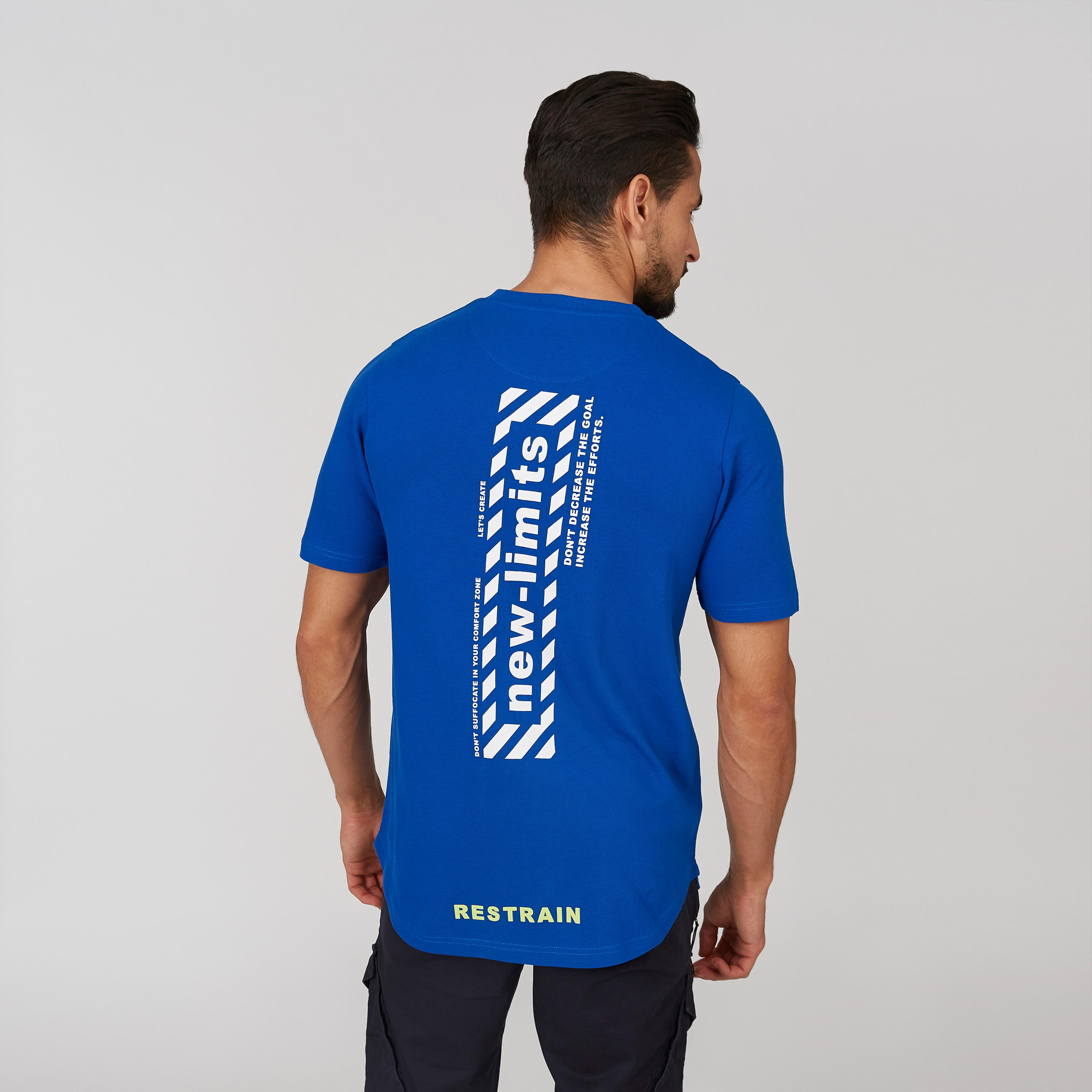 Printed T-shirt with Round Neck and Short Sleeves-men-clothing-tshirtsandpolos-tshirts-image-2