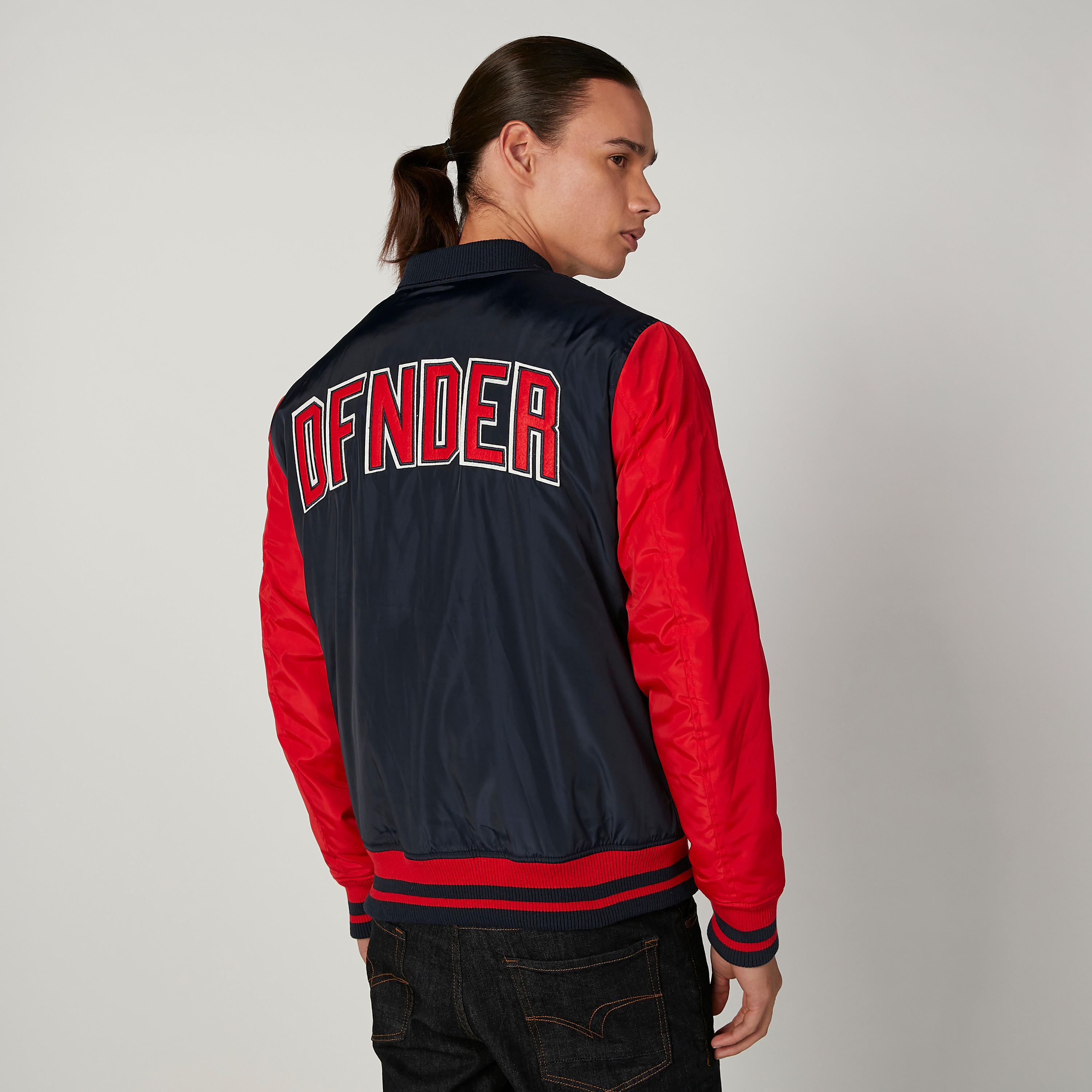 Printed Bomber Jacket with Long Sleeves and Pockets-men-clothing-jacketsandblazers-jackets-image-4