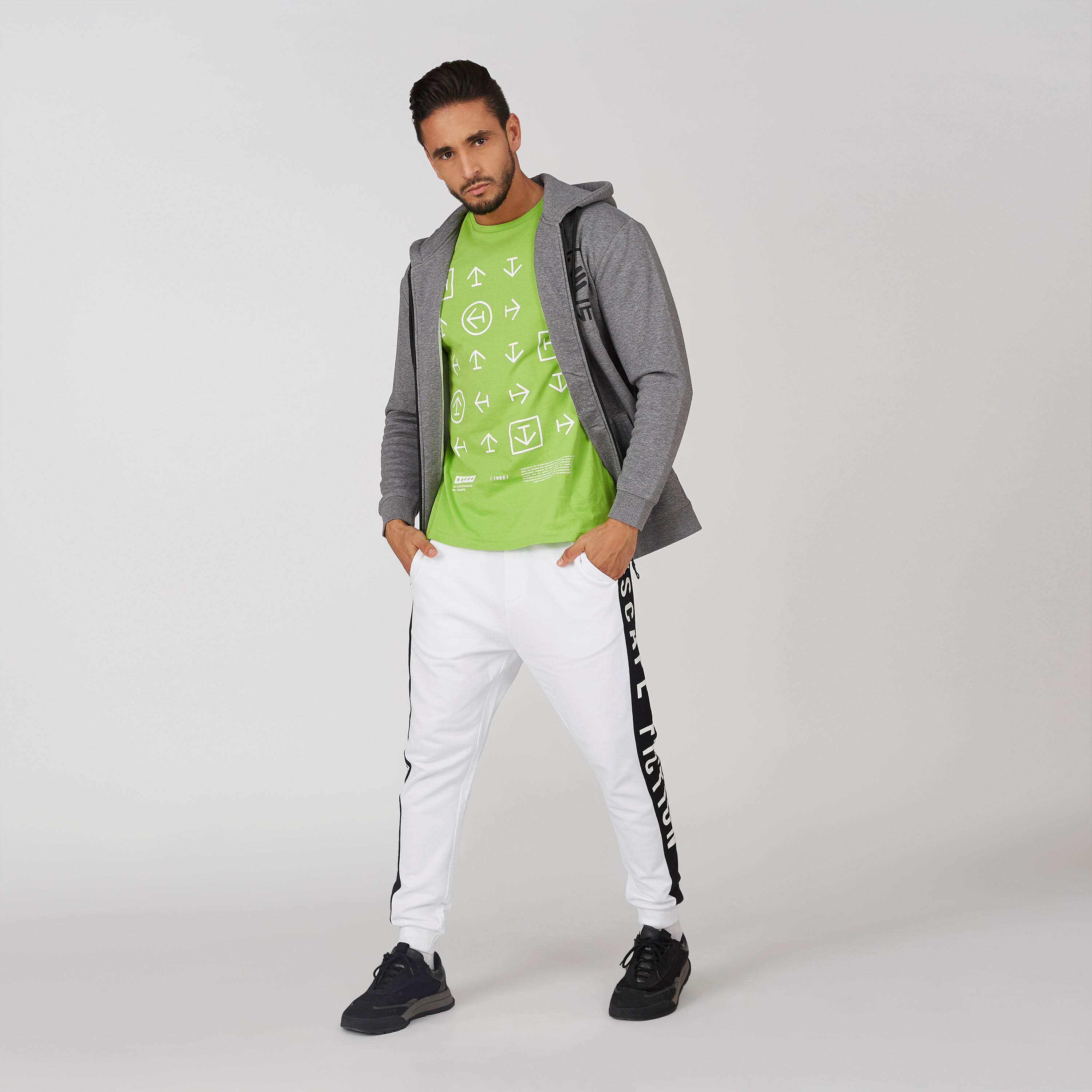 Printed T-shirt with Round Neck and Short Sleeves-men-clothing-tshirtsandpolos-tshirts-image-4