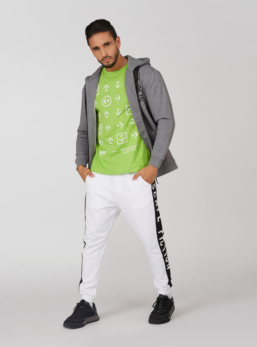 Printed T-shirt with Round Neck and Short Sleeves-men-clothing-tshirtsandpolos-tshirts-image-4