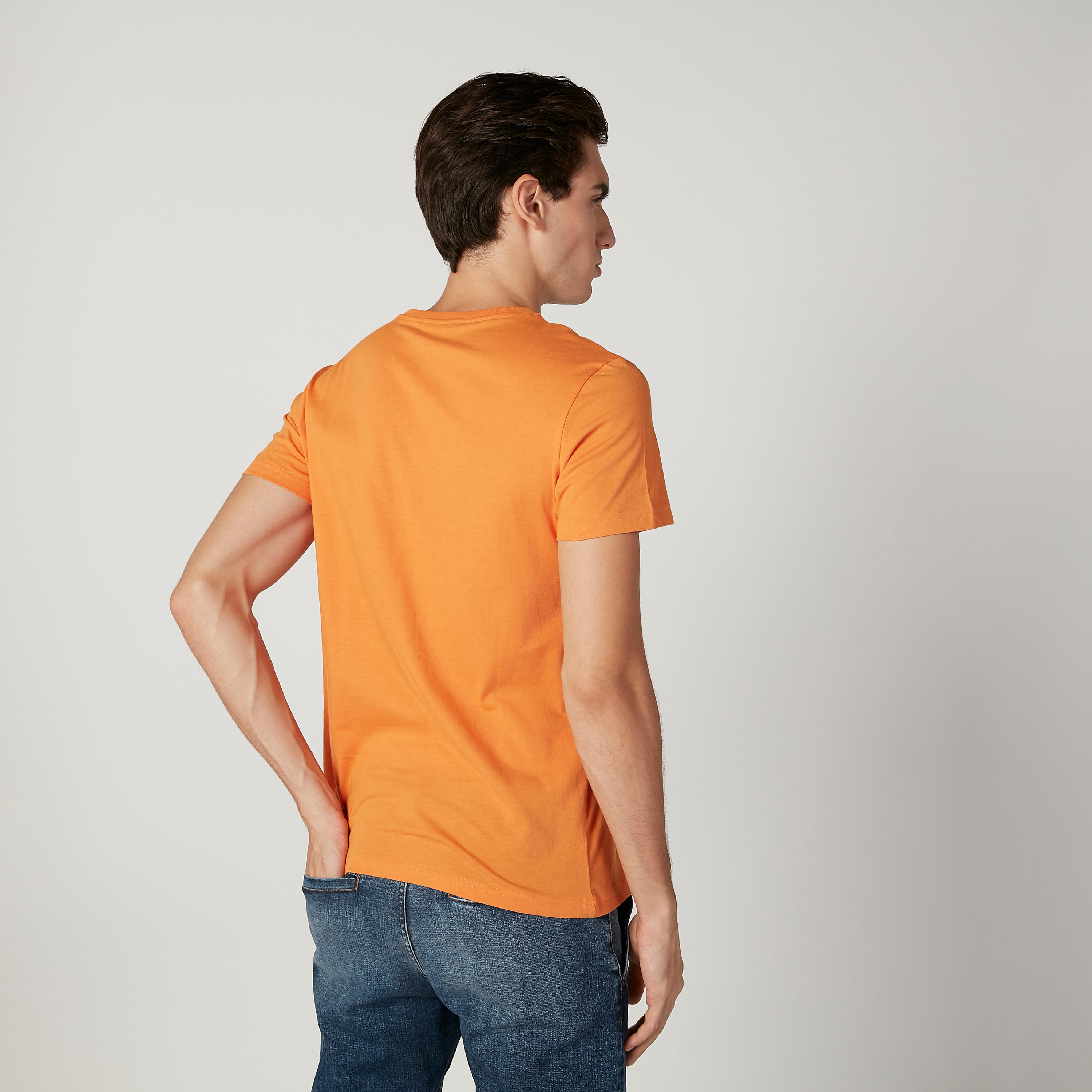 Printed T-shirt with Round Neck and Short Sleeves-men-clothing-tshirtsandpolos-tshirts-image-4