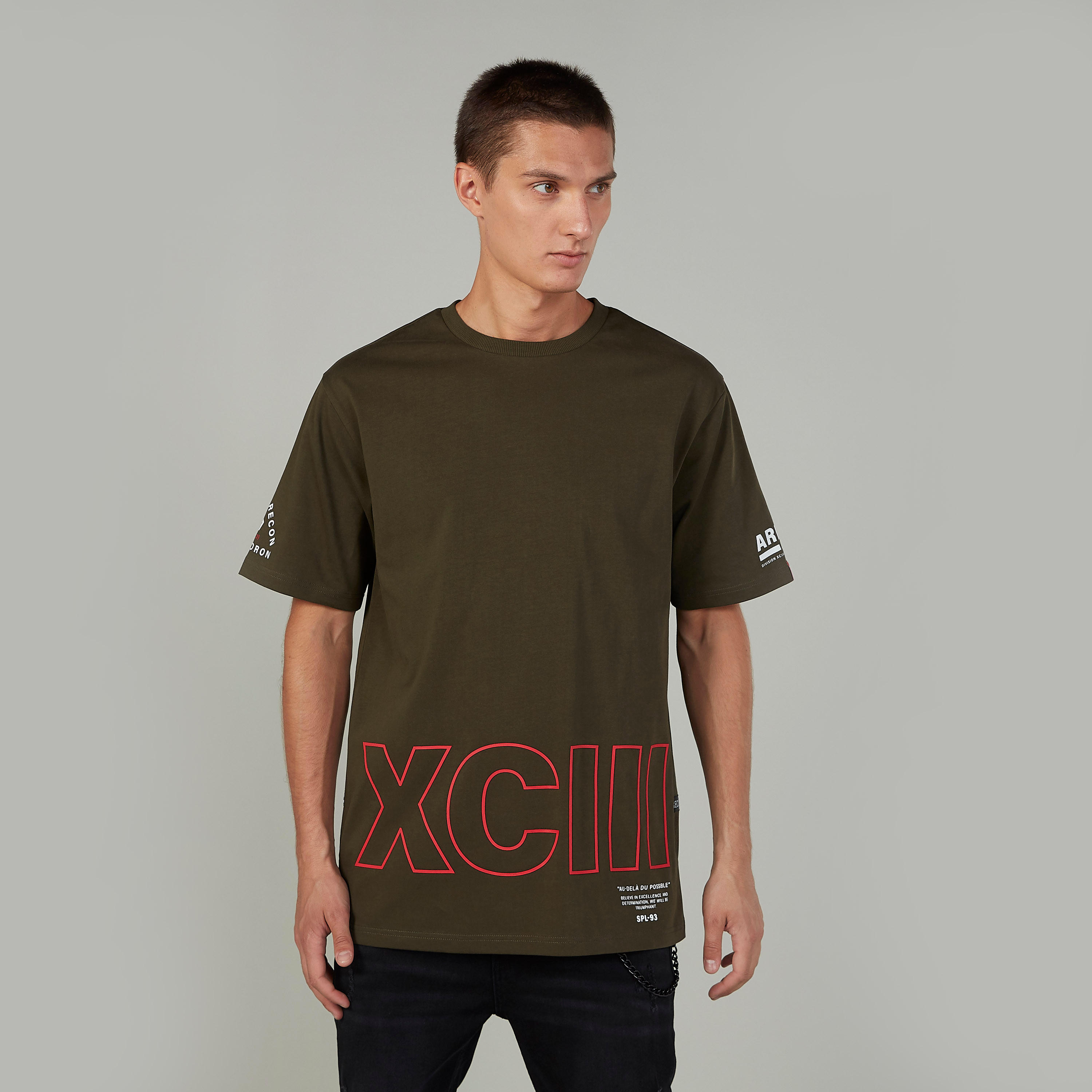 Printed T-shirt with Crew Neck and Short Sleeves-men-clothing-tshirtsandpolos-tshirts-image-1