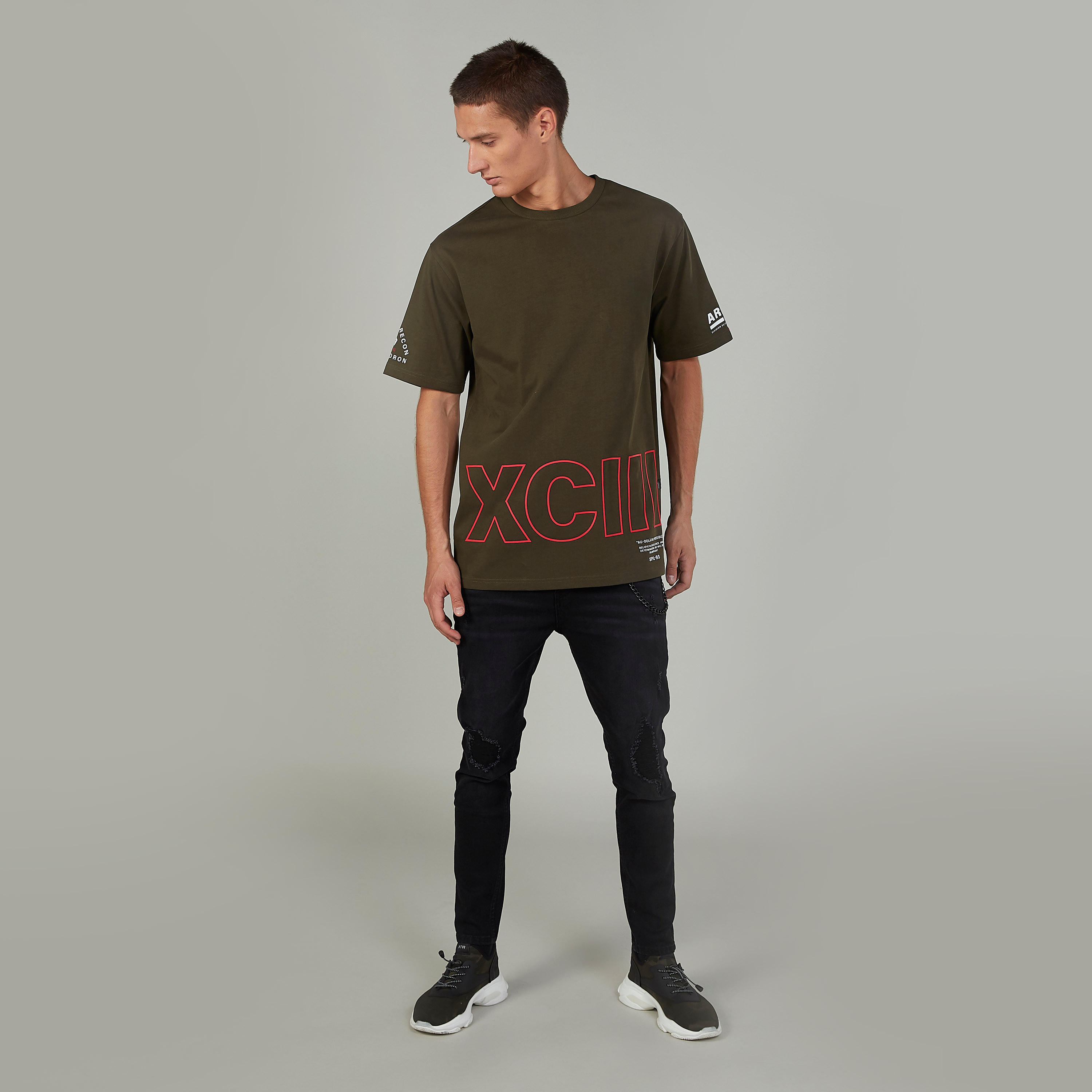 Printed T-shirt with Crew Neck and Short Sleeves-men-clothing-tshirtsandpolos-tshirts-image-2