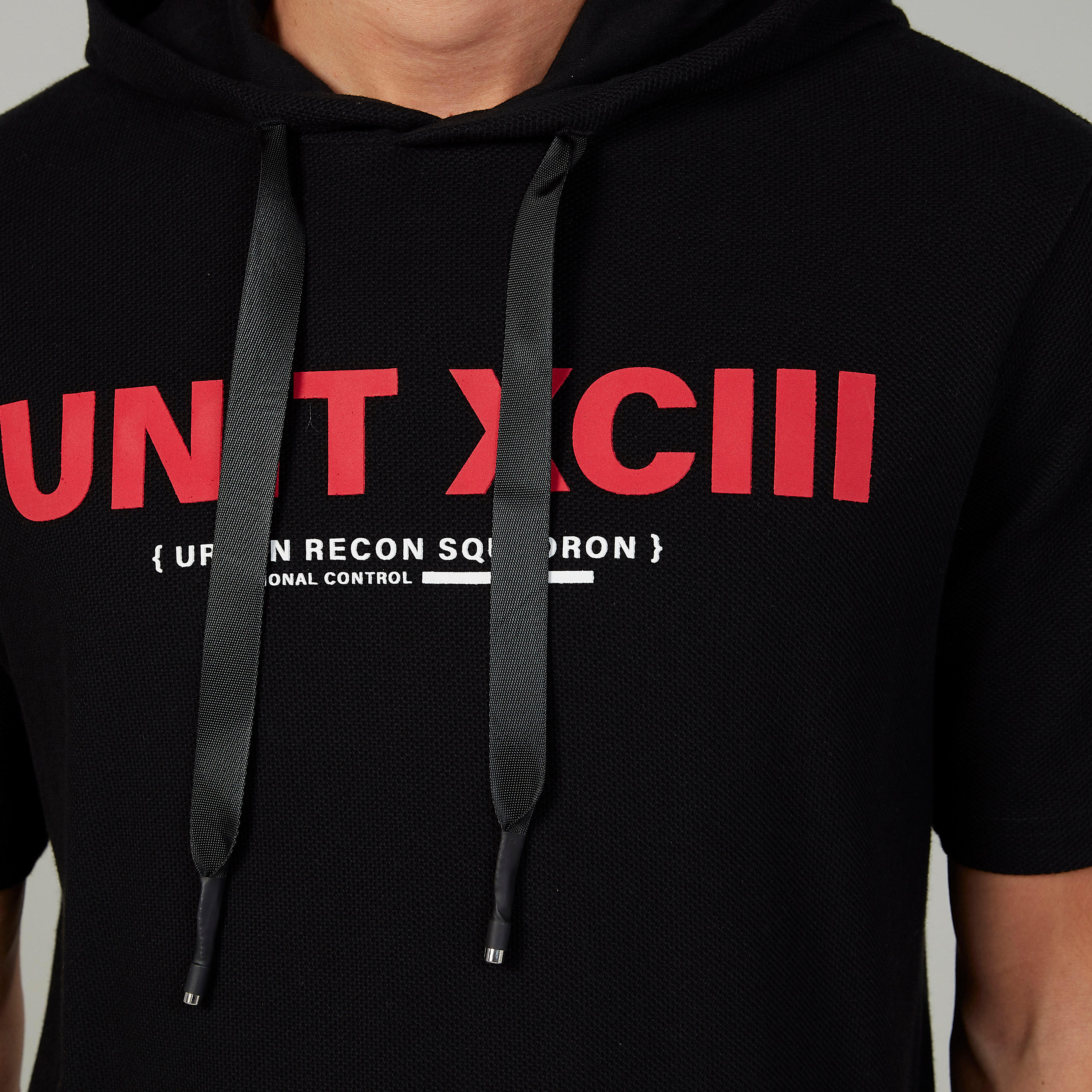 Slim Fit Printed T-shirt with Hood and Kangaroo Pockets-men-clothing-tshirtsandpolos-tshirts-image-3