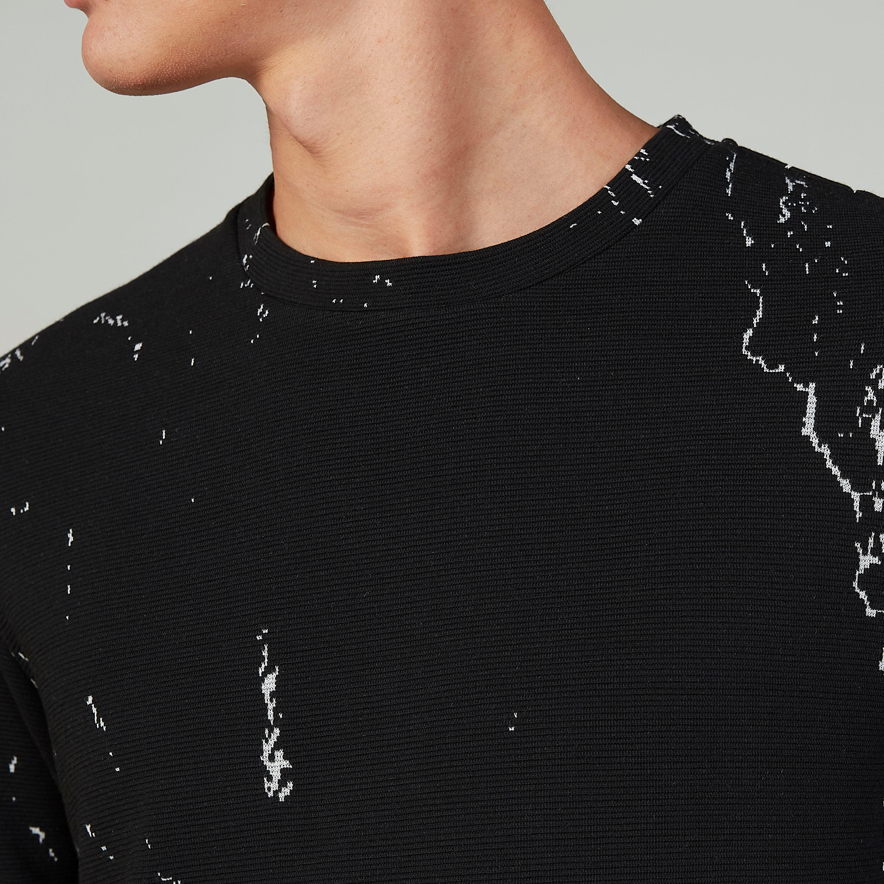 Slim Fit Printed T-shirt with Crew Neck and Short Sleeves-men-clothing-tshirtsandpolos-tshirts-image-3
