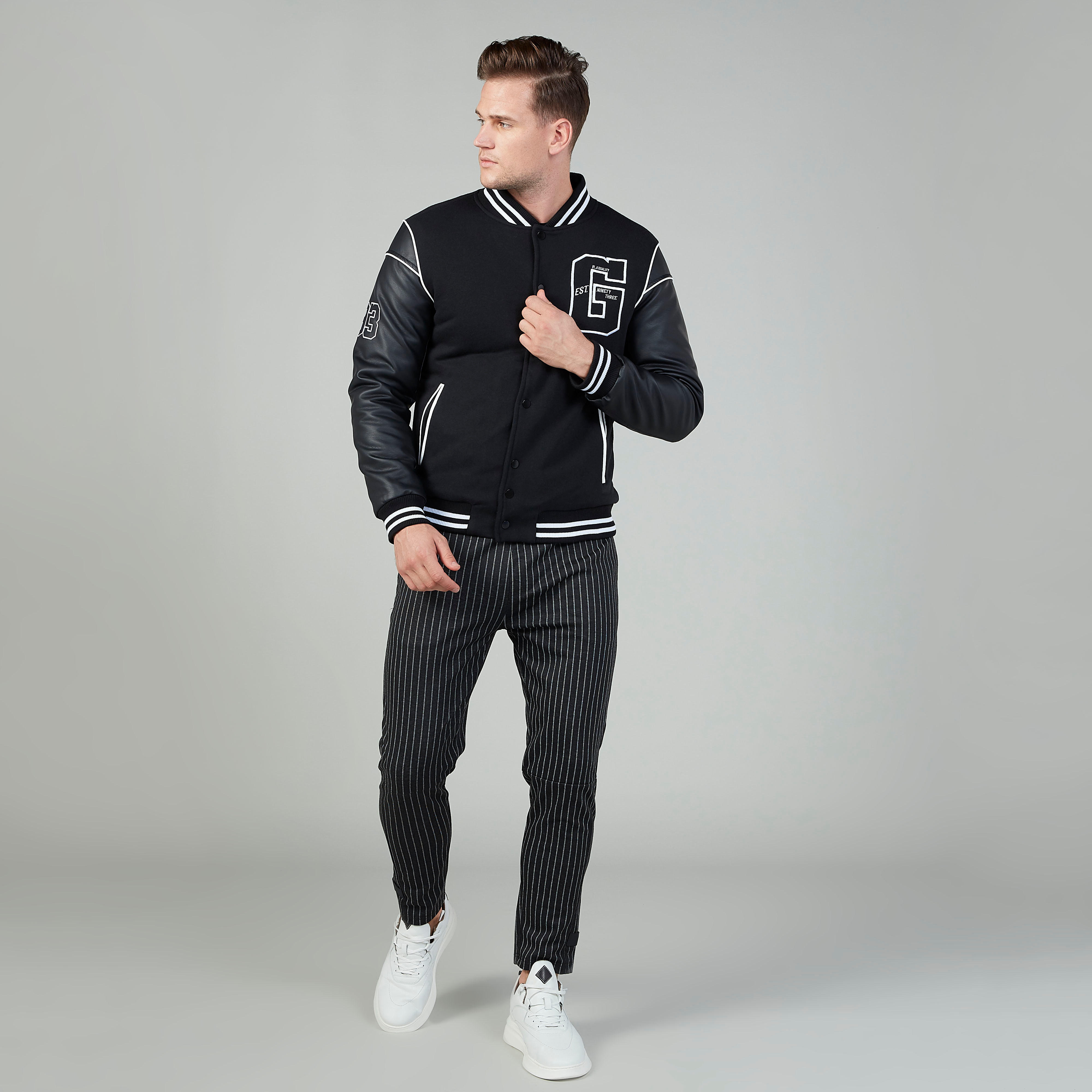 بنطلون مخطط طويل بجيوب وحلقات للحزام-men-clothing-bottoms-trousersandchinos-trousers-image-2