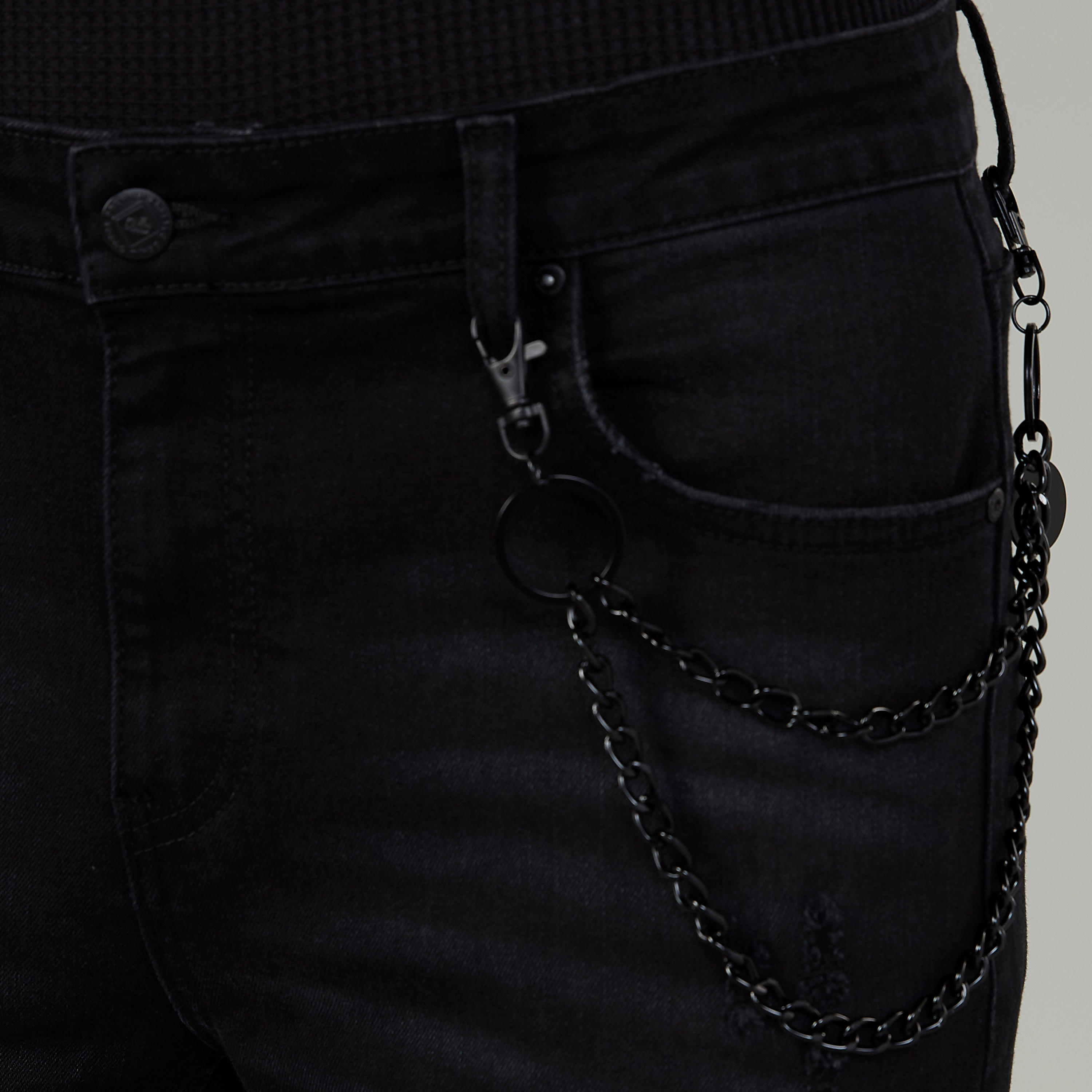Full Length Textured Jeans with Pocket Detail and Belt Loops-men-clothing-bottoms-jeans-image-3
