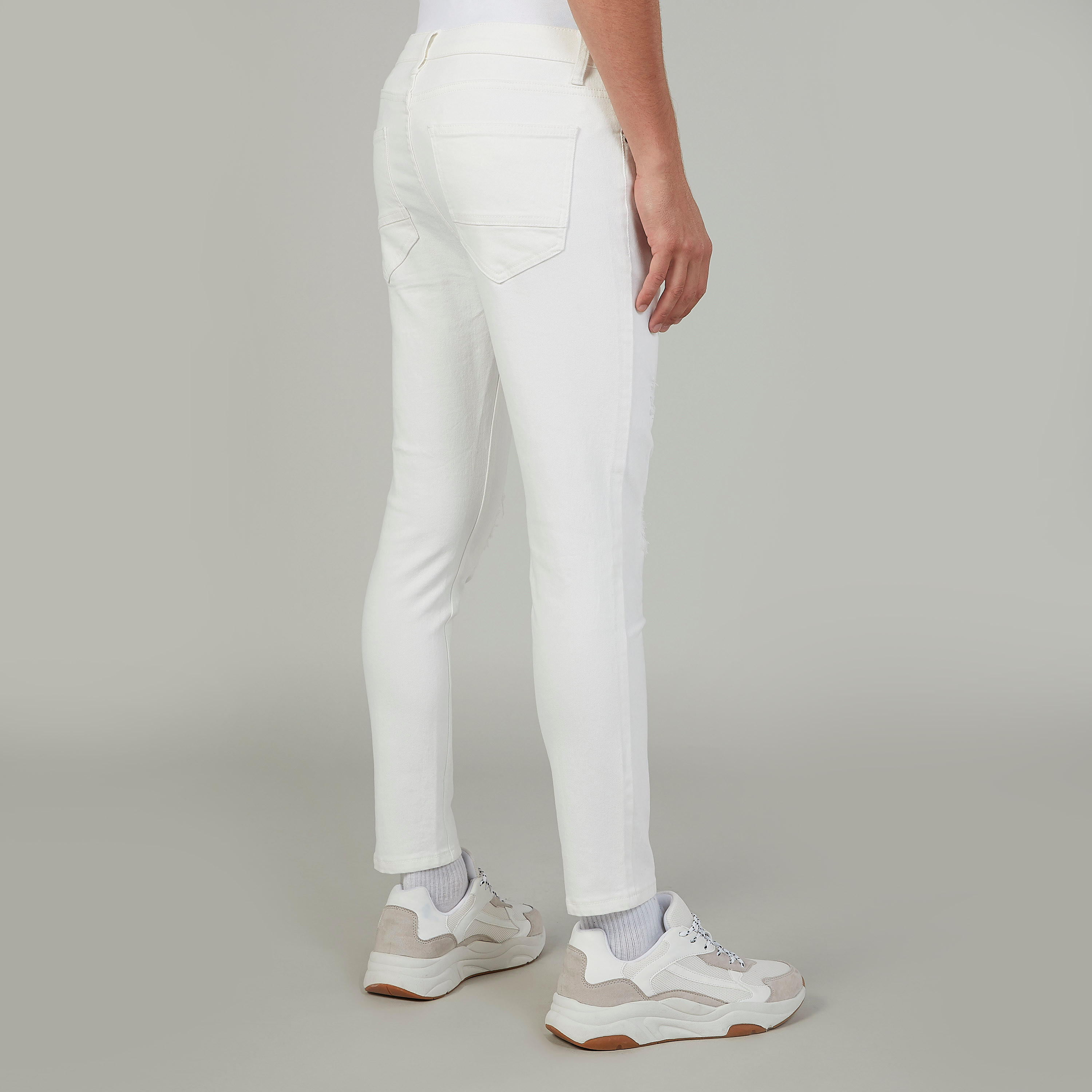Full Length Distressed Jeans with Pocket Detail and Belt Loops-men-clothing-bottoms-jeans-image-4