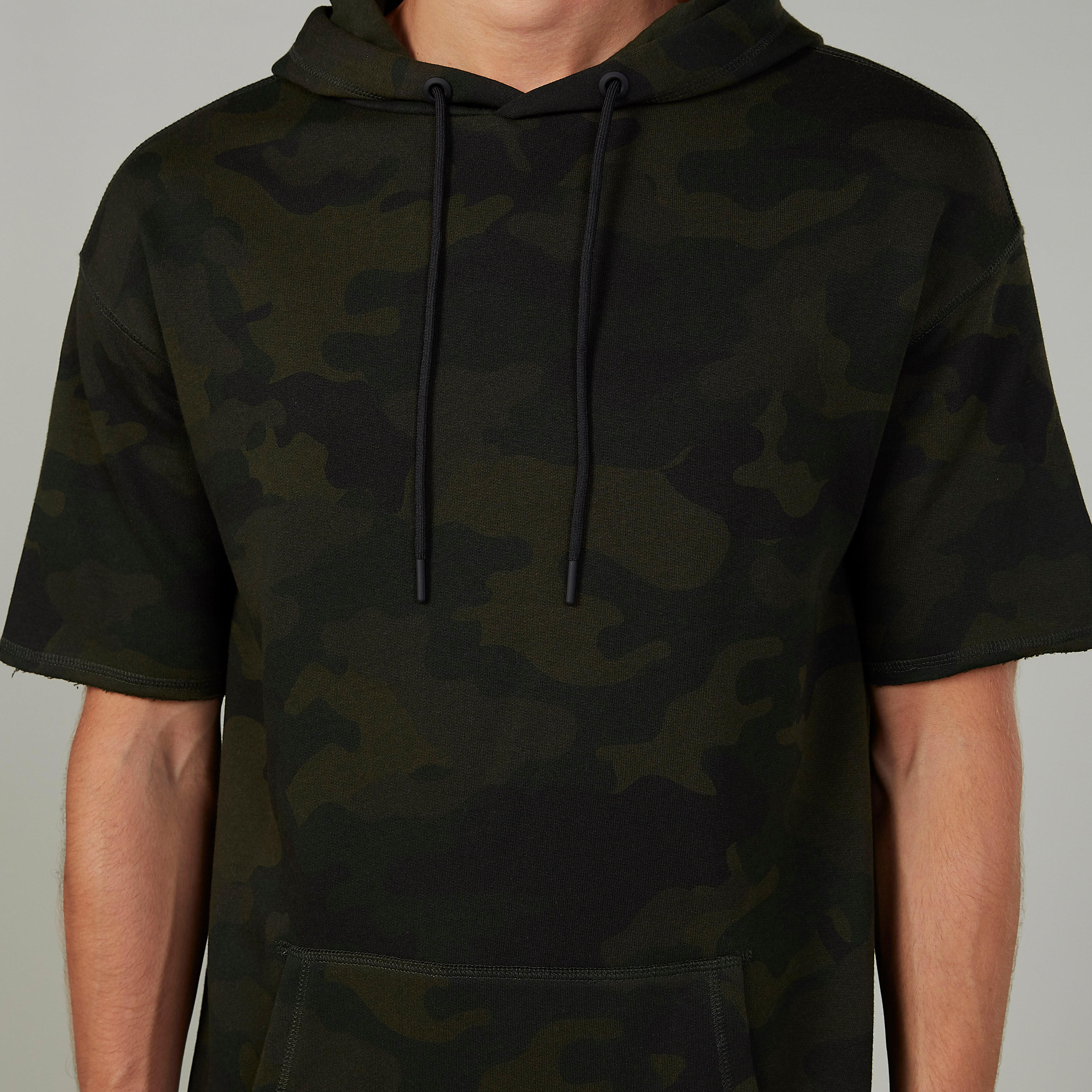 Slim Fit Camouflage Printed T-shirt with Hood and Kangaroo Pockets-men-clothing-tshirtsandpolos-tshirts-image-3
