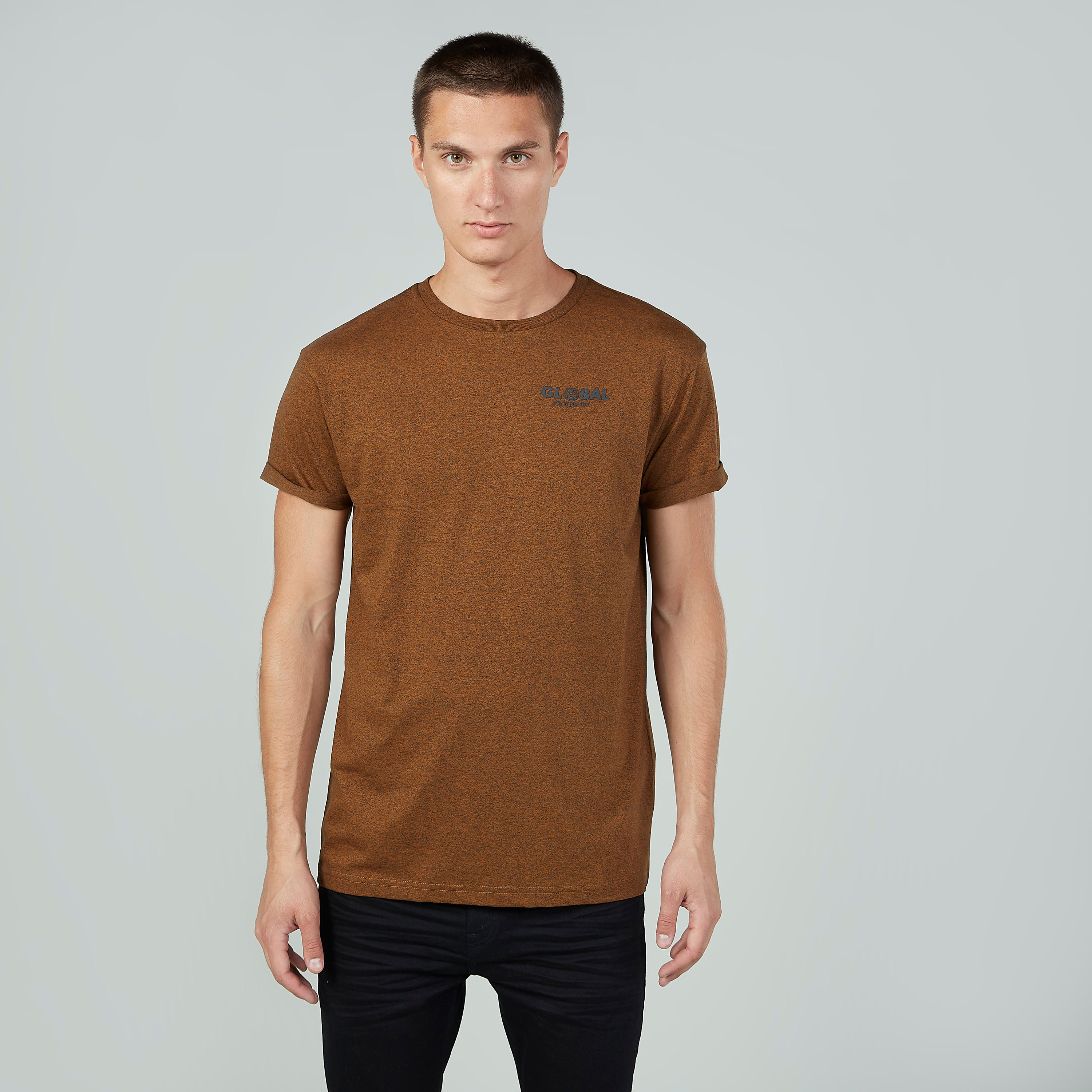 Printed T-shirt with Round Neck and Short Sleeves-men-clothing-tshirtsandpolos-tshirts-image-1