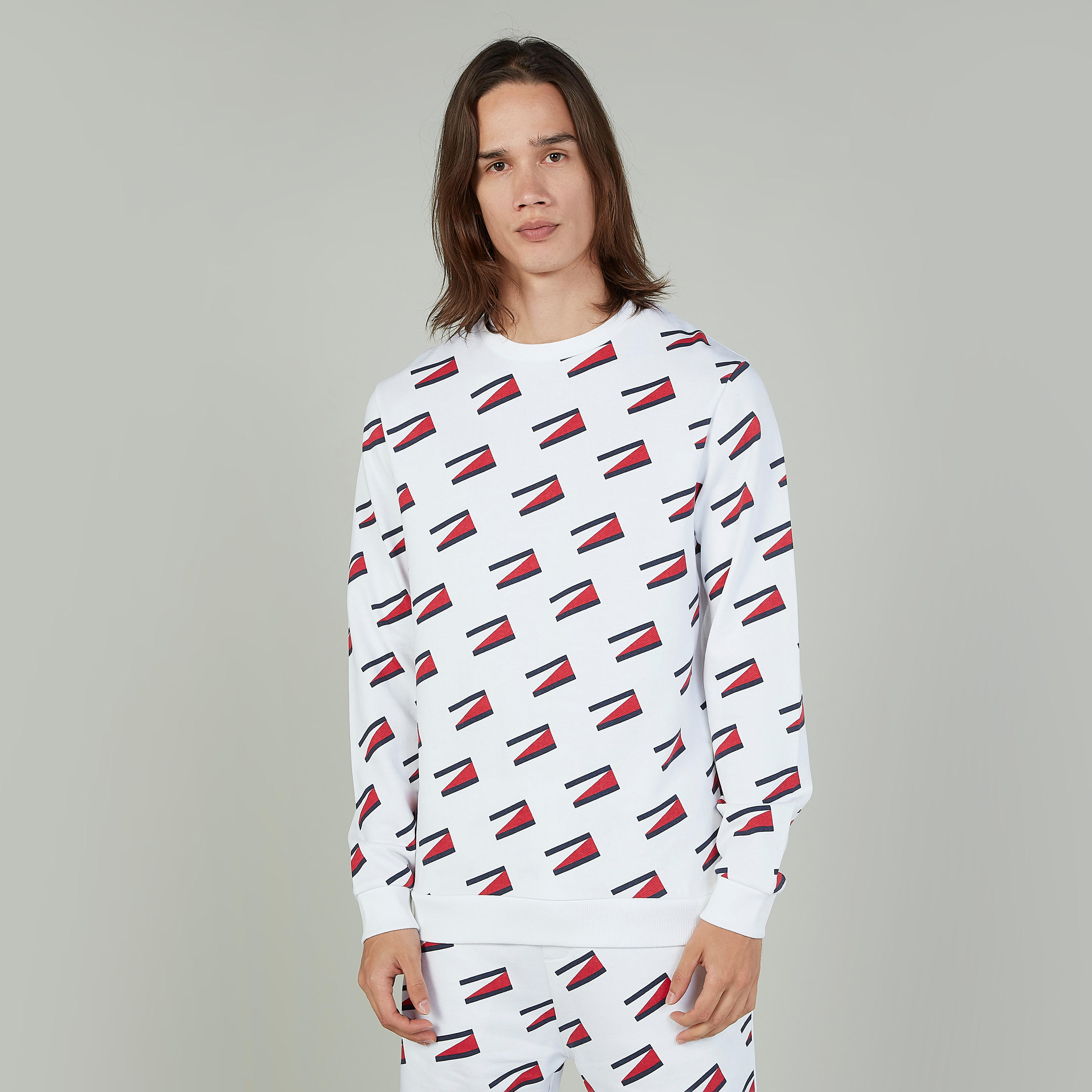 Slim Fit Printed Sweatshirt with Crew Neck and Long Sleeves-men-winterwear-hoodiesandsweatshirts-image-1