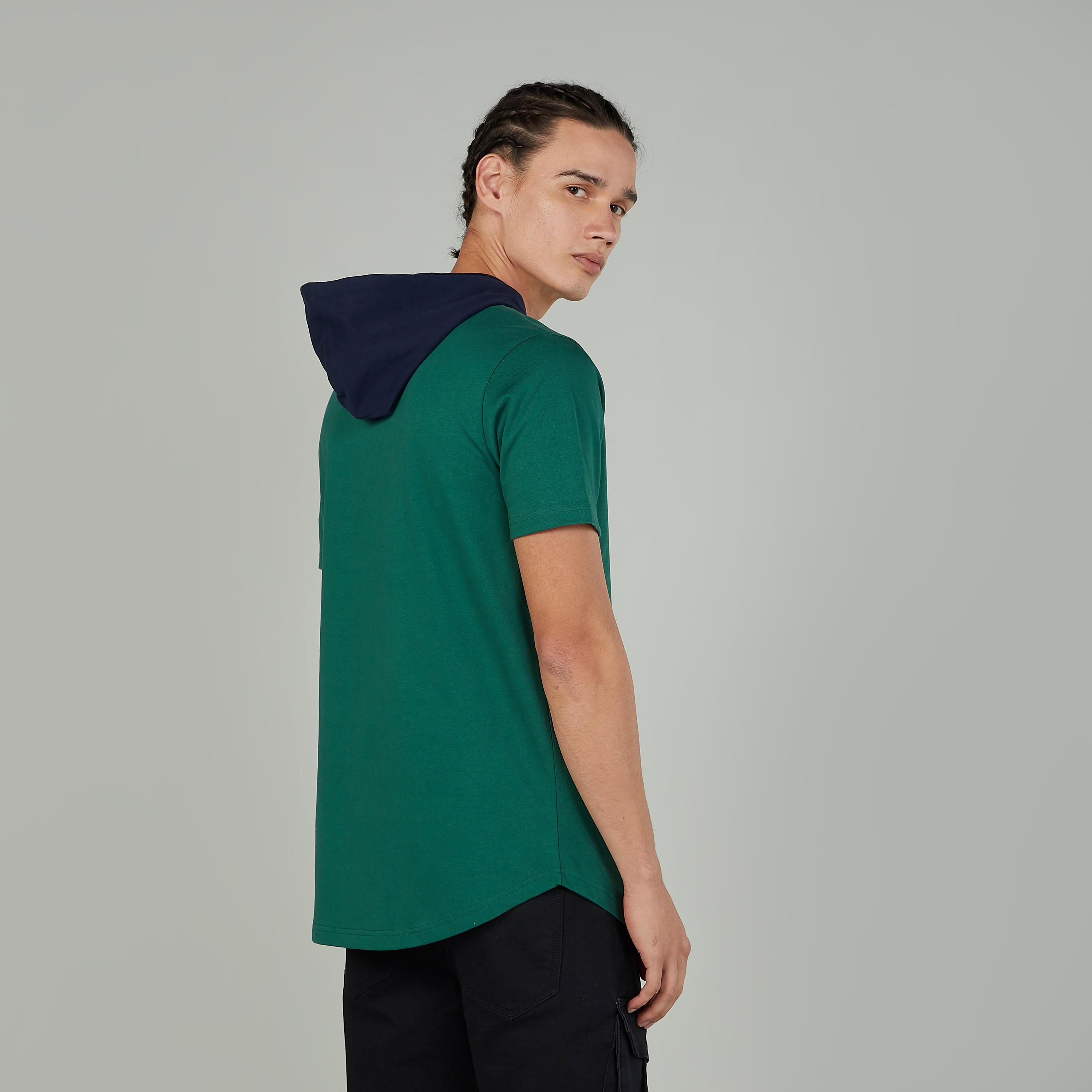 Sustainable Printed T-shirt with Short Sleeves and Hood-men-clothing-tshirtsandpolos-tshirts-image-4