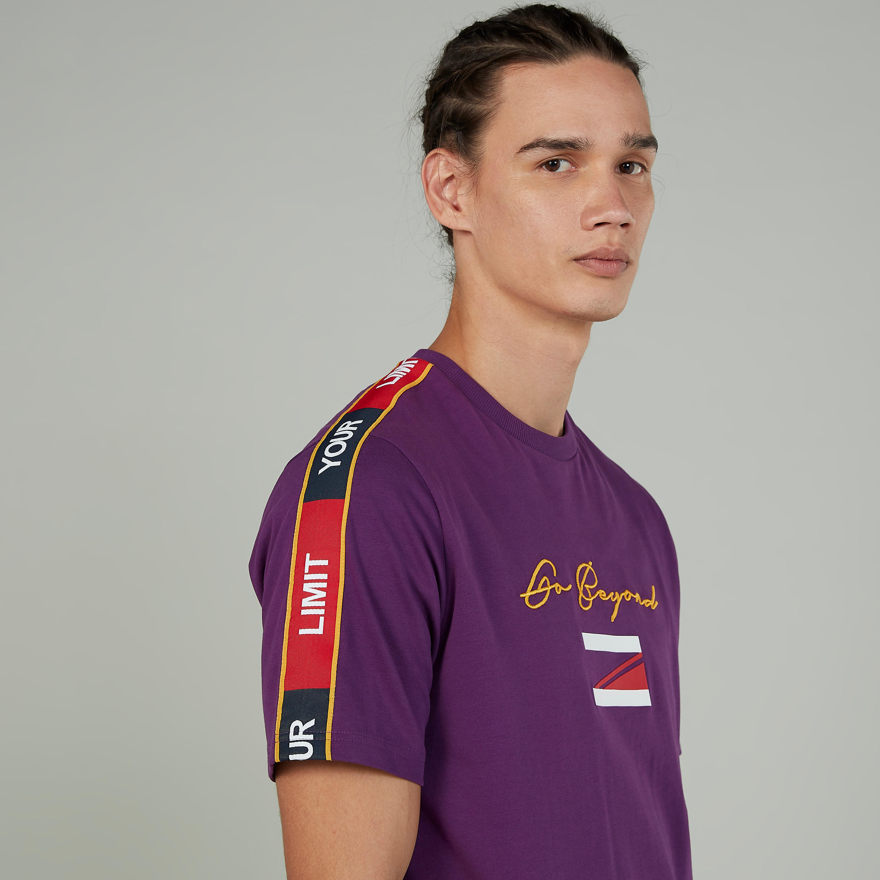 Printed T-shirt with Crew Neck and Short Sleeves-men-clothing-tshirtsandpolos-tshirts-image-3