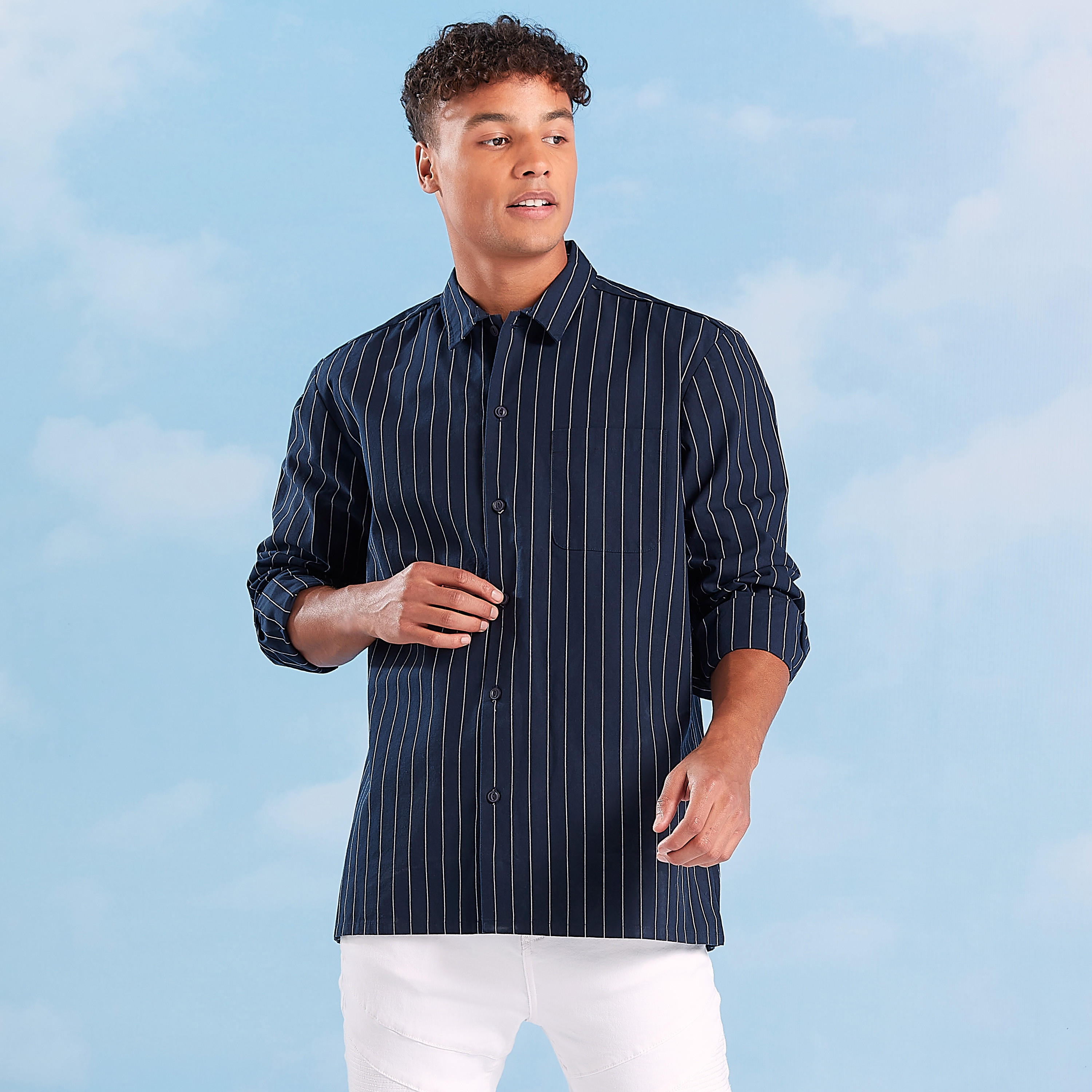 قميص مقلّم بياقة عادية وأكمام طويلة-men-clothing-jacketsandblazers-jackets-image-4
