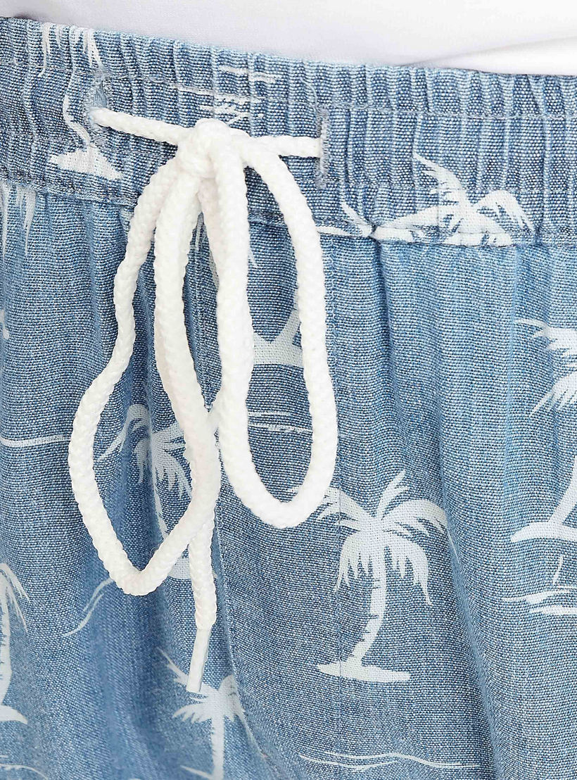 Printed Mid-Rise Shorts with Pocket Detail and Drawstring-men-clothing-bottoms-shorts-image-3