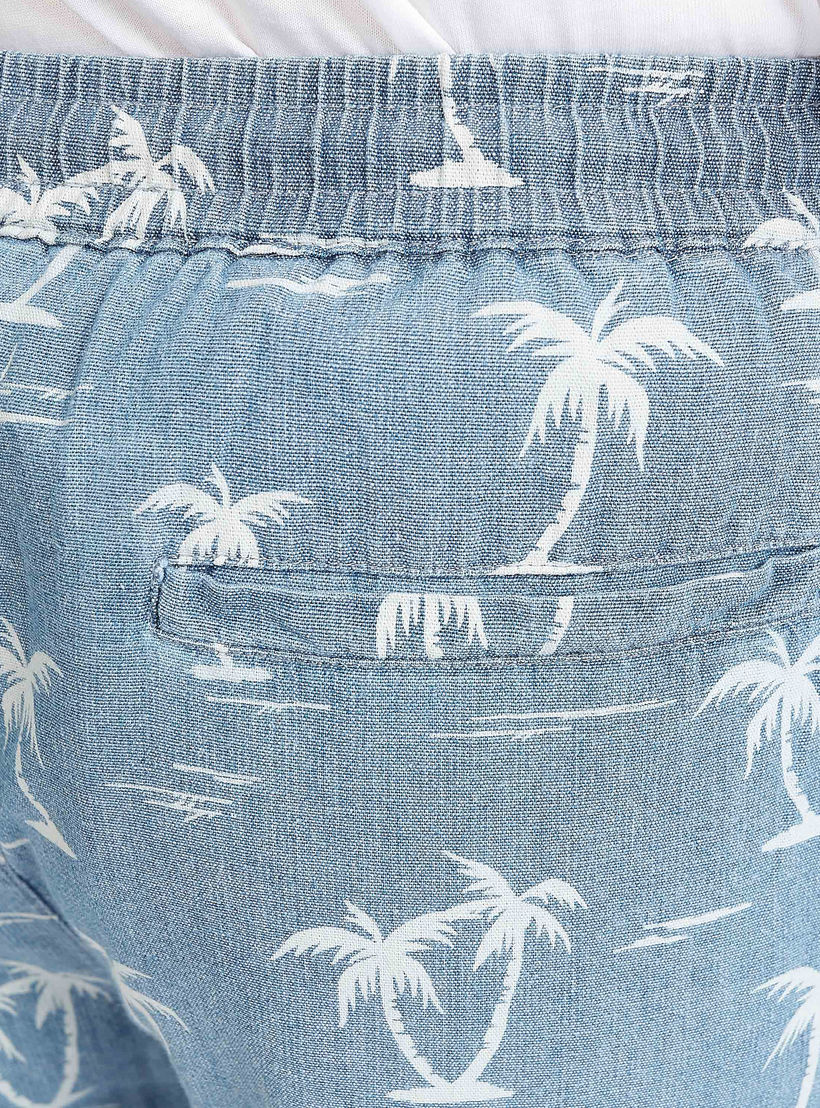 Printed Mid-Rise Shorts with Pocket Detail and Drawstring-men-clothing-bottoms-shorts-image-5