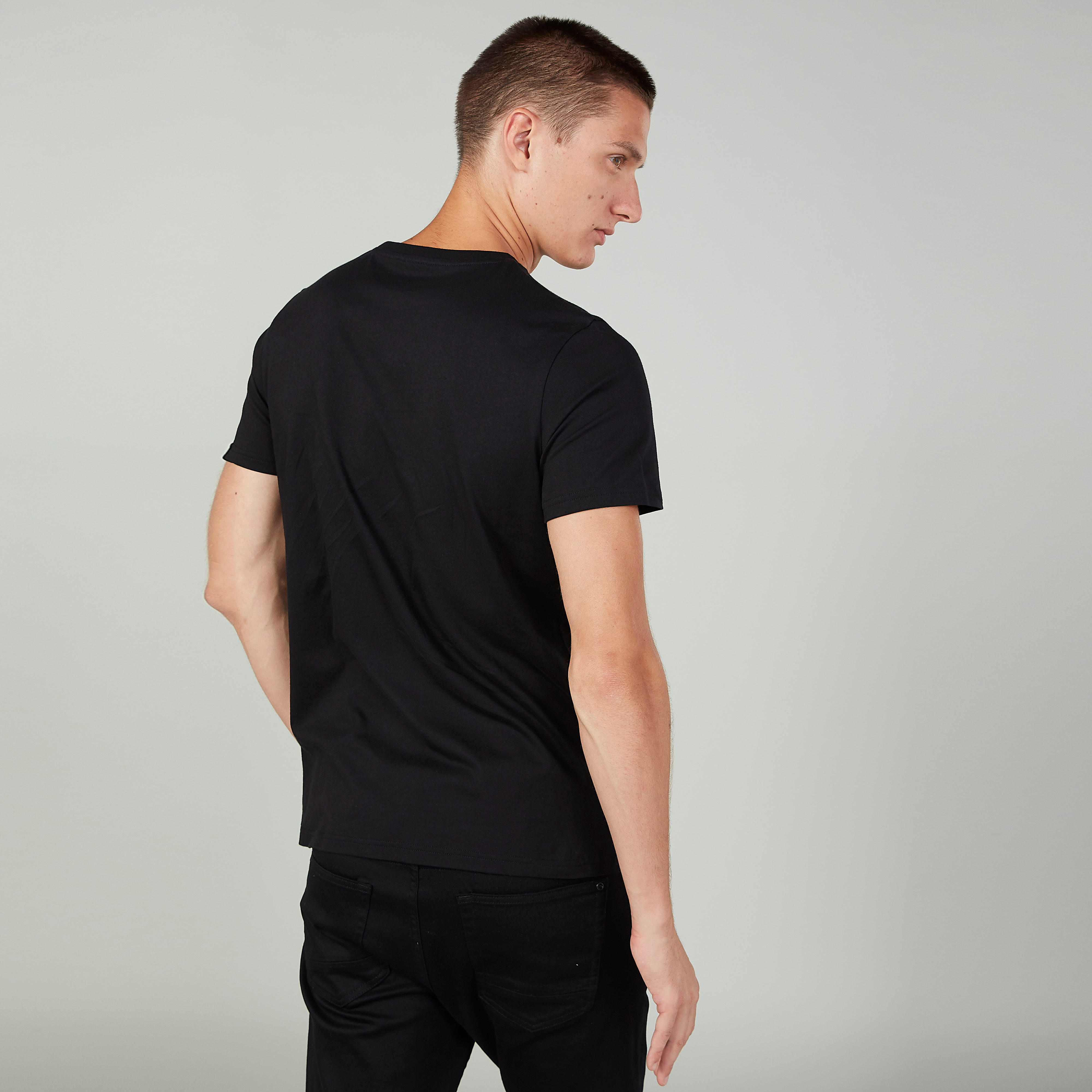 Slim Fit Printed T-shirt with Crew Neck and Short Sleeves-men-clothing-tshirtsandpolos-tshirts-image-4