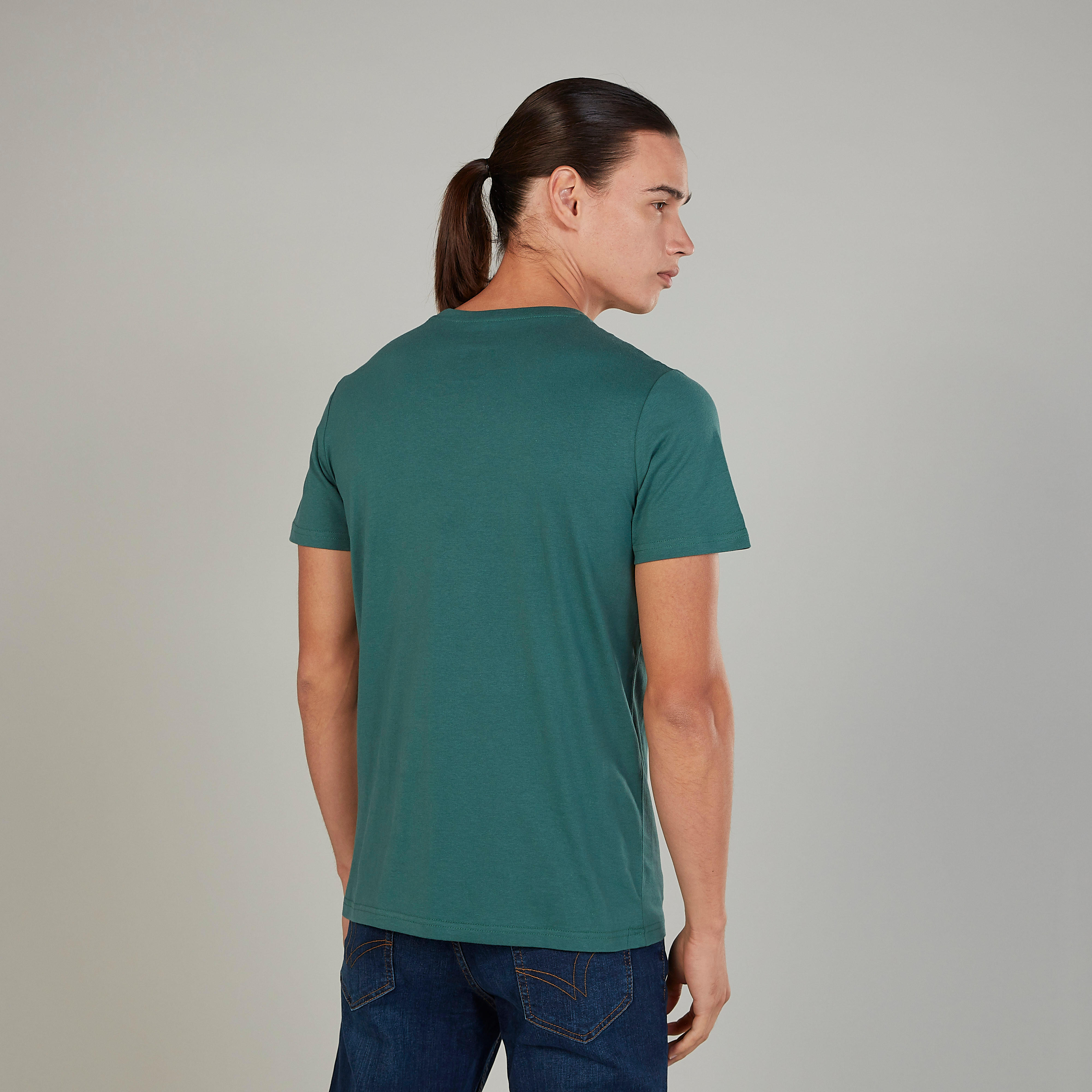 تيشيرت مستدام سليم بياقة ضيّقة وأكمام قصيرة-men-clothing-tshirtsandpolos-tshirts-image-4
