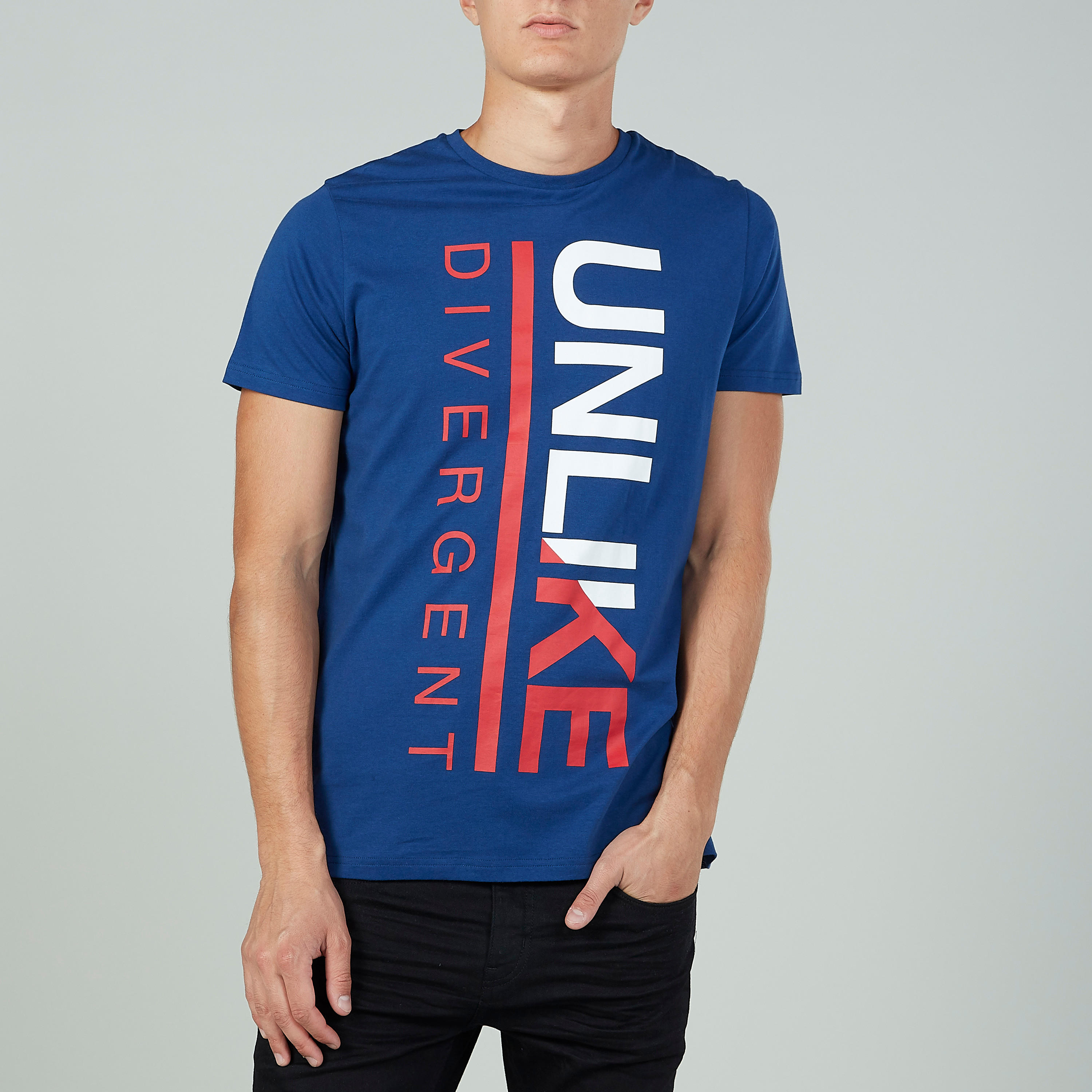 Sustainable Slim Fit Printed Crew Neck T-shirt with Short Sleeves-men-clothing-tshirtsandpolos-tshirts-image-4