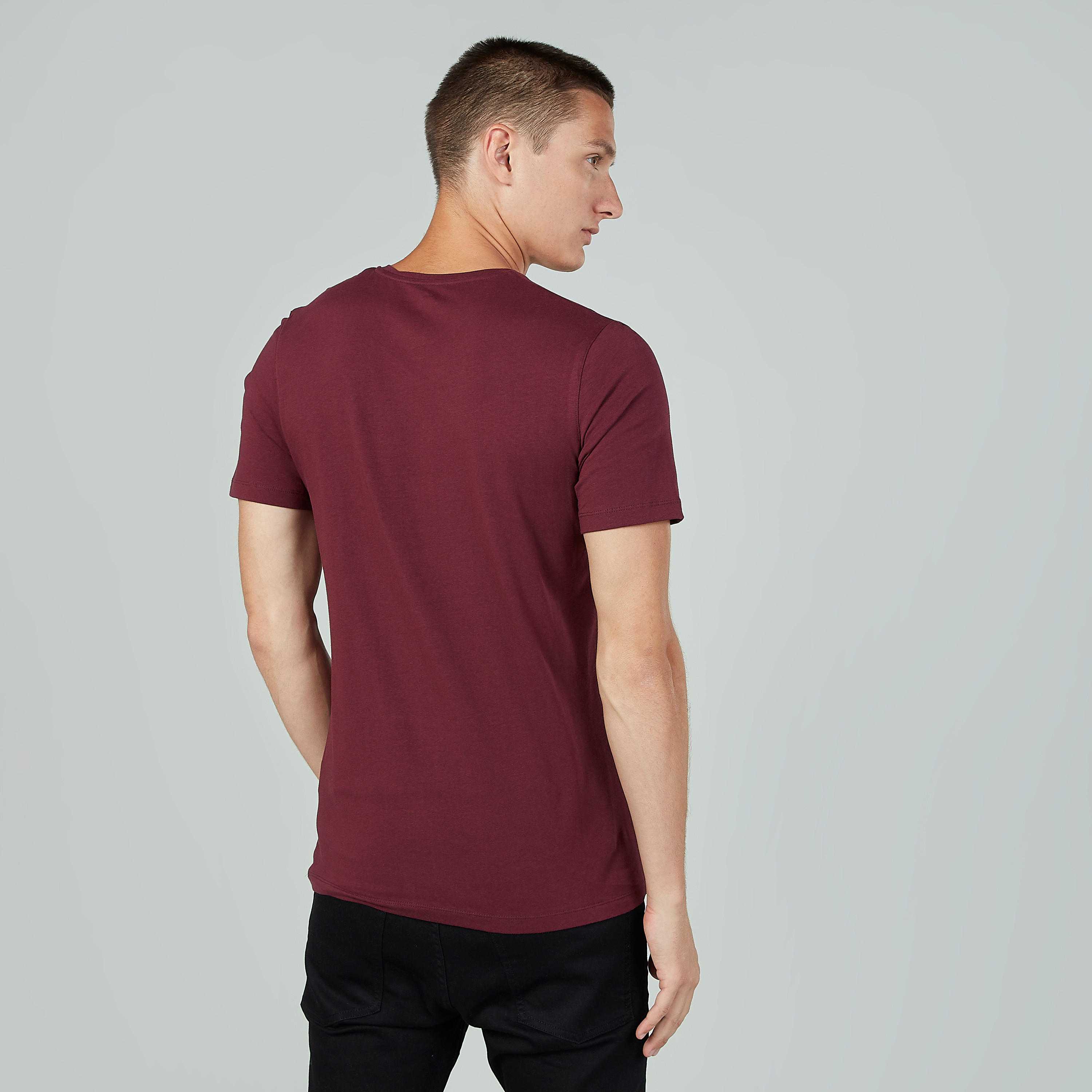 تيشيرت سادة بياقة V وأكمام قصيرة-men-clothing-tshirtsandpolos-tshirts-image-2