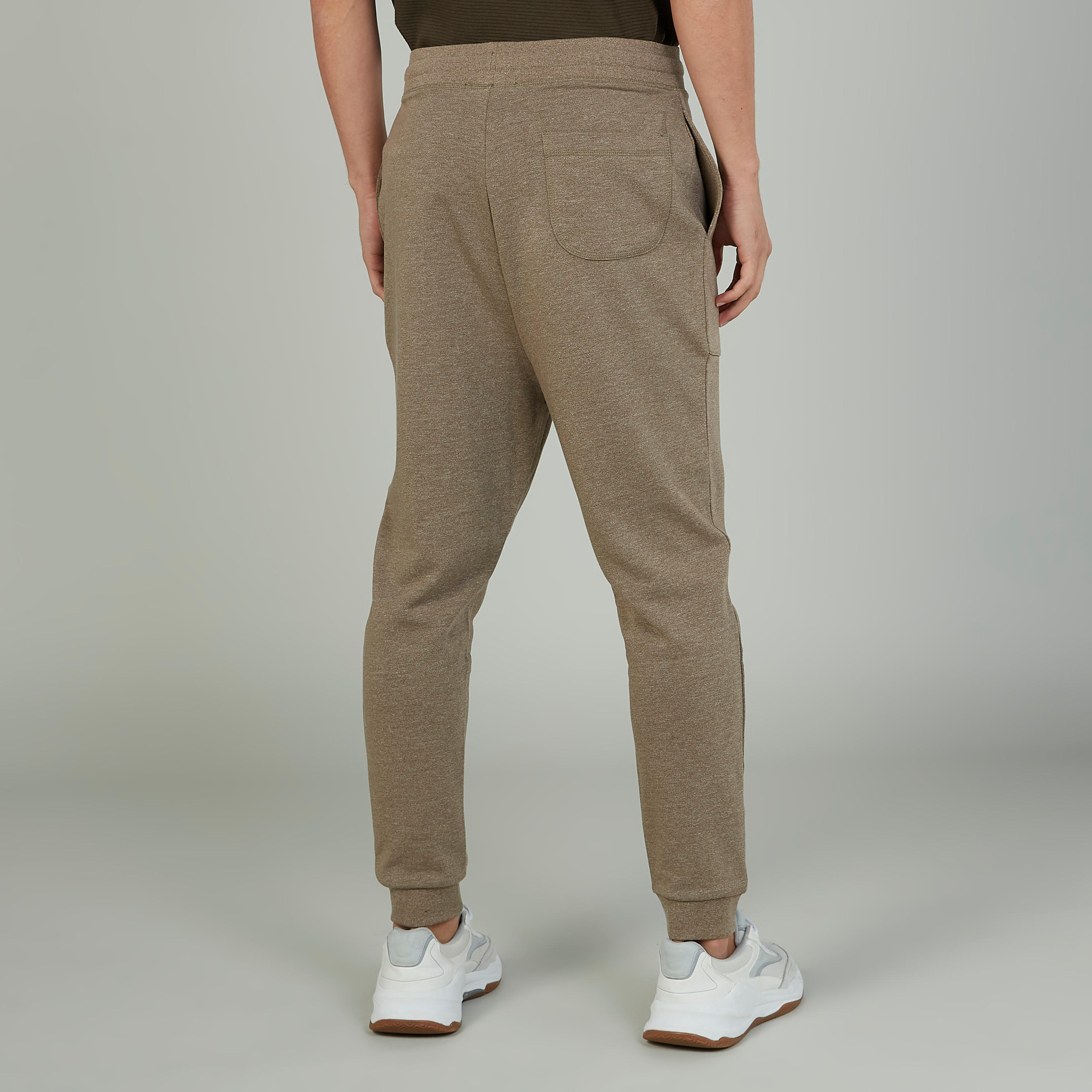 بنطلون رياضي بارز الملمس بخصر مطّاطي وجيوب-men-clothing-bottoms-joggers-image-3