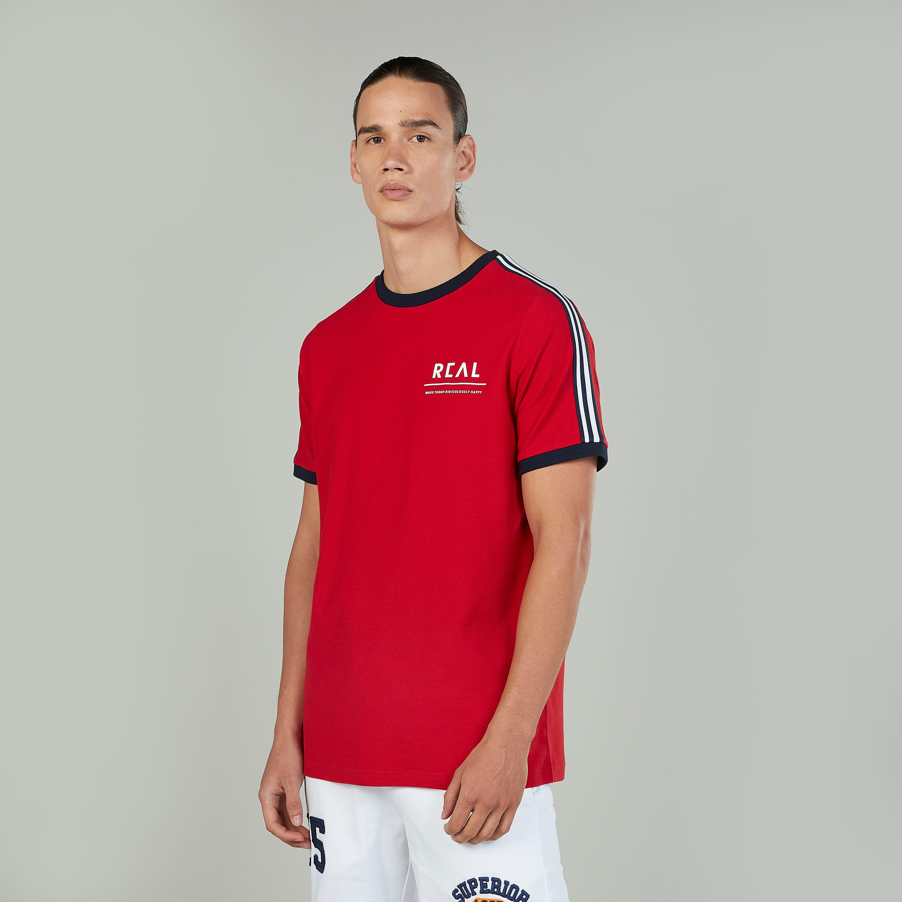 Printed T-shirt with Crew Neck and Short Sleeves-men-clothing-tshirtsandpolos-tshirts-image-1