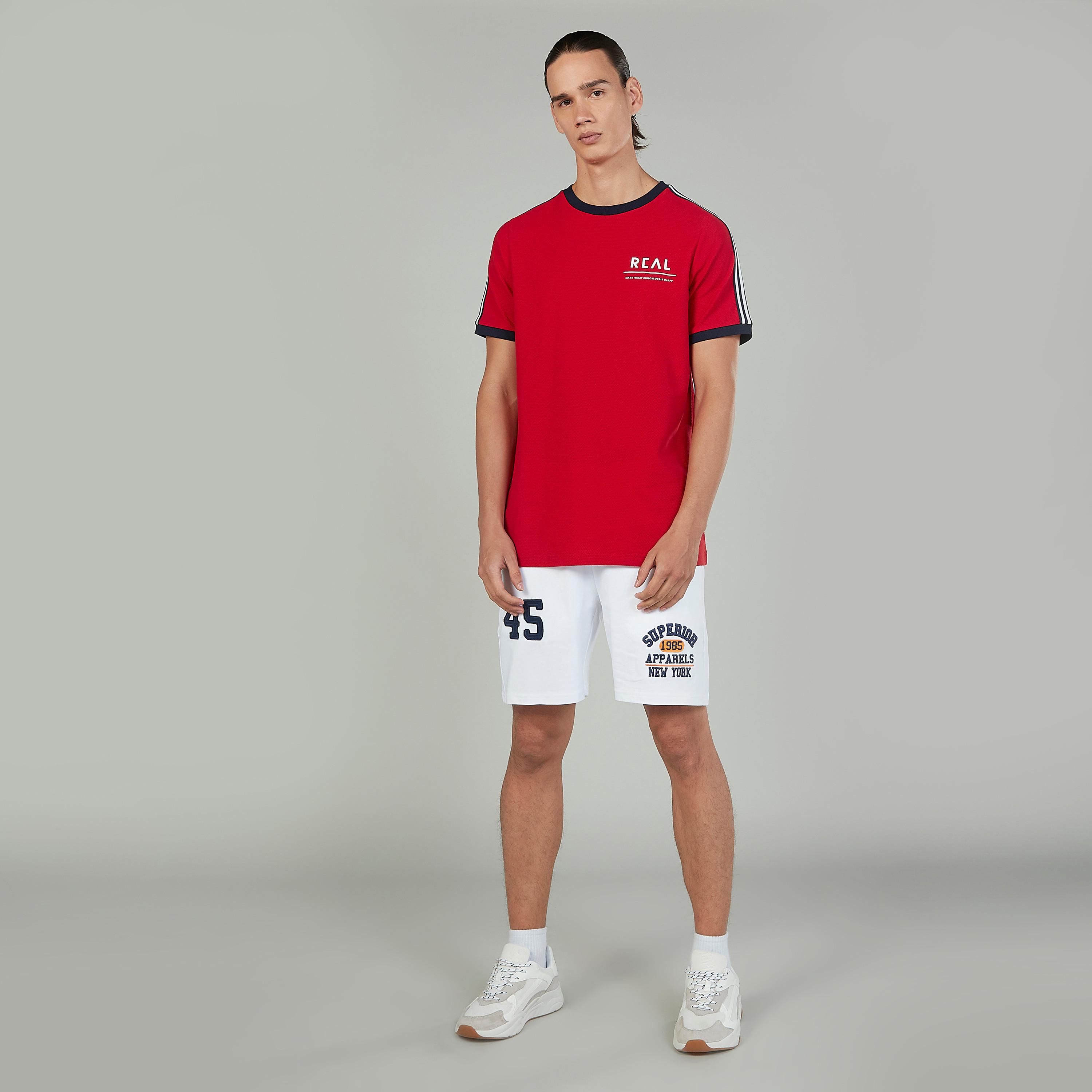 Printed T-shirt with Crew Neck and Short Sleeves-men-clothing-tshirtsandpolos-tshirts-image-2