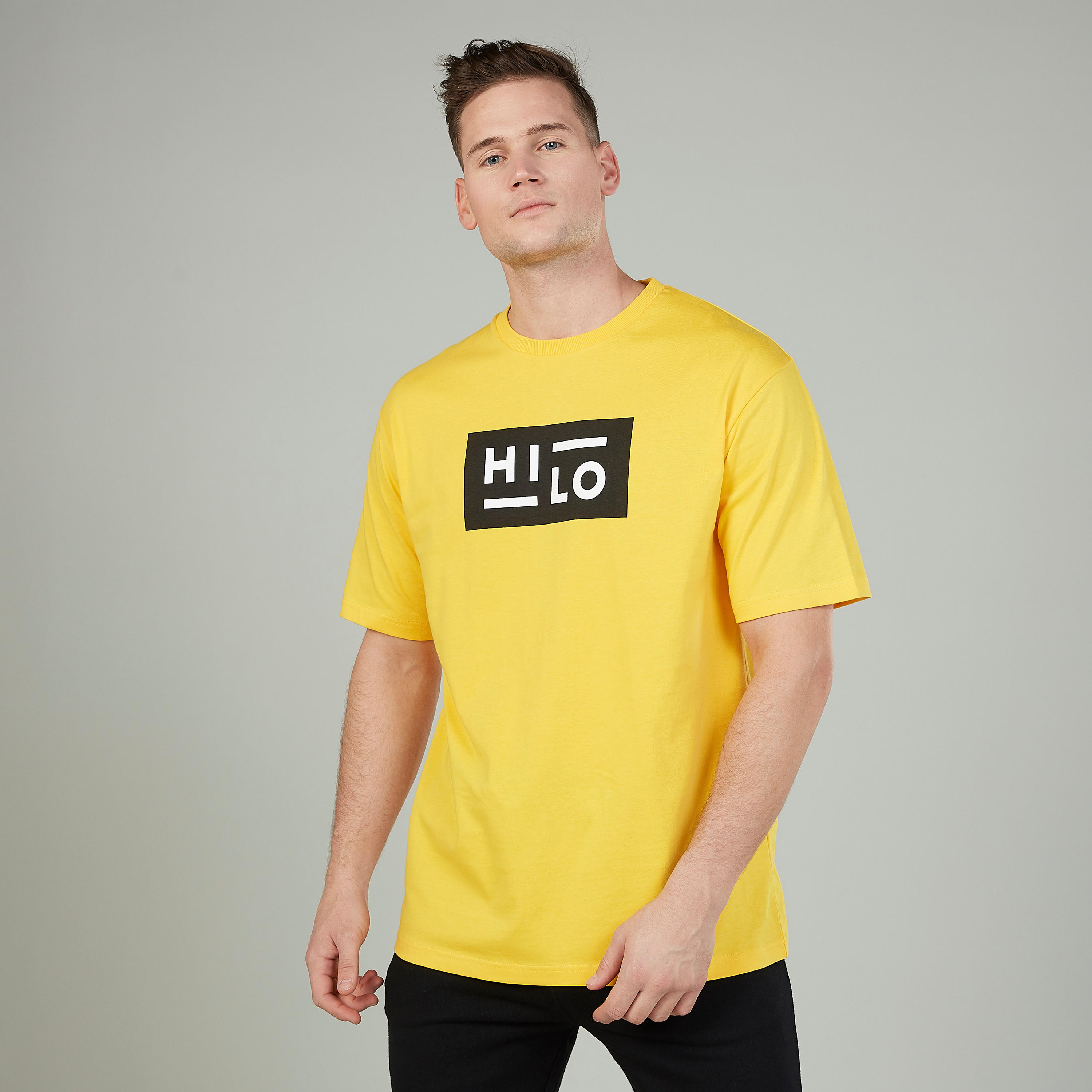 Printed T-shirt with Crew Neck and Short Sleeves-men-clothing-tshirtsandpolos-tshirts-image-1