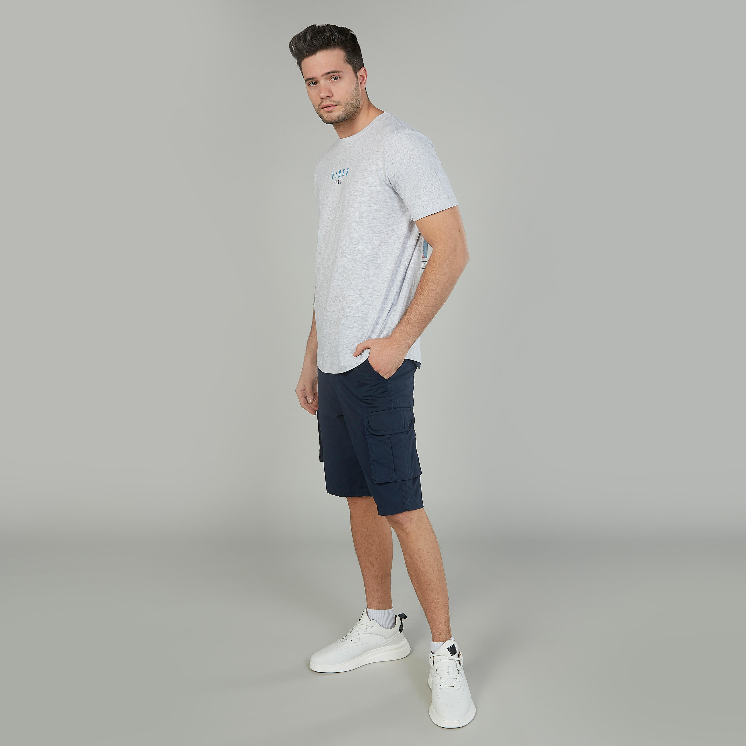 Printed T-shirt with Crew Neck and Short Sleeves-men-clothing-tshirtsandpolos-tshirts-image-2