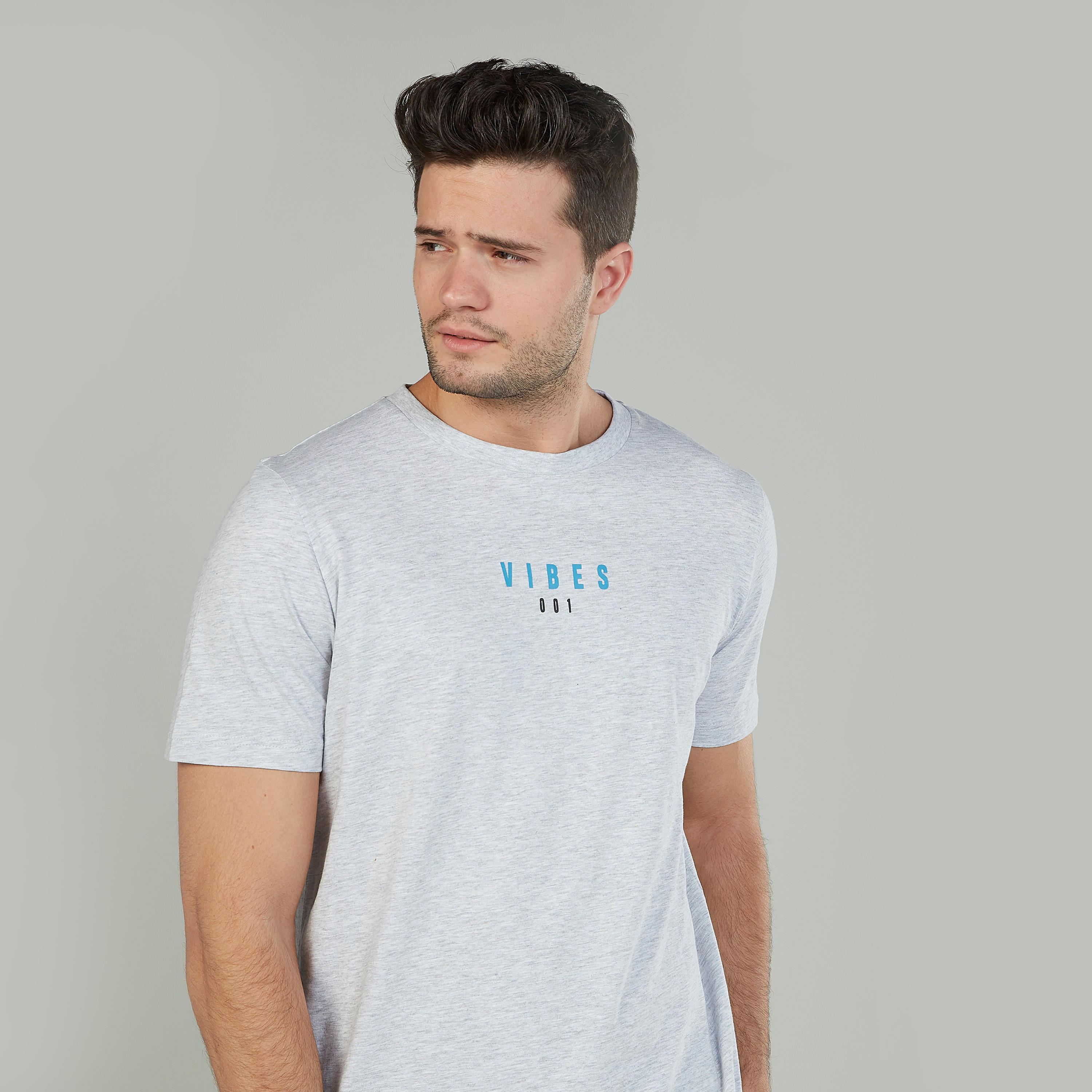 Printed T-shirt with Crew Neck and Short Sleeves-men-clothing-tshirtsandpolos-tshirts-image-3