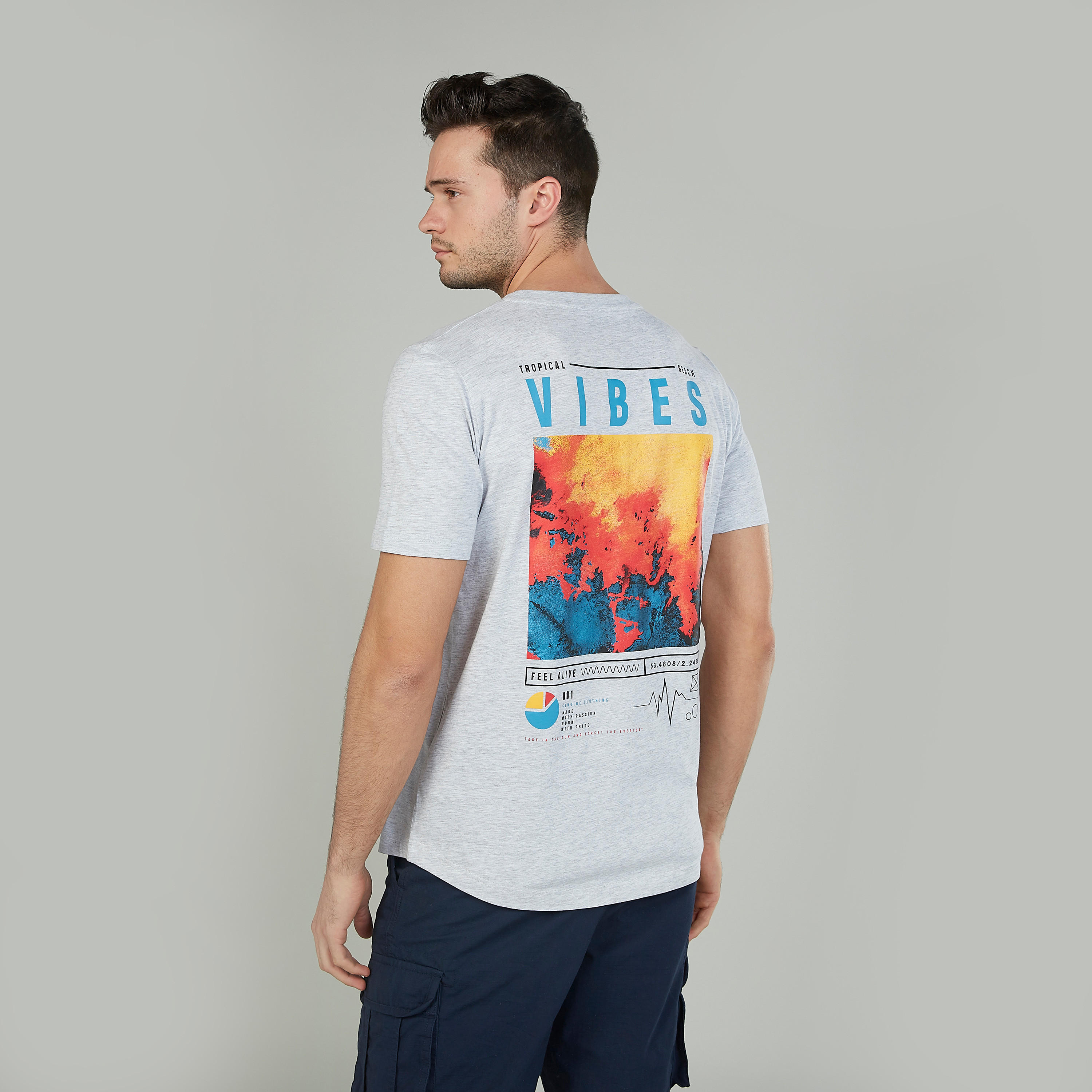 Printed T-shirt with Crew Neck and Short Sleeves-men-clothing-tshirtsandpolos-tshirts-image-4