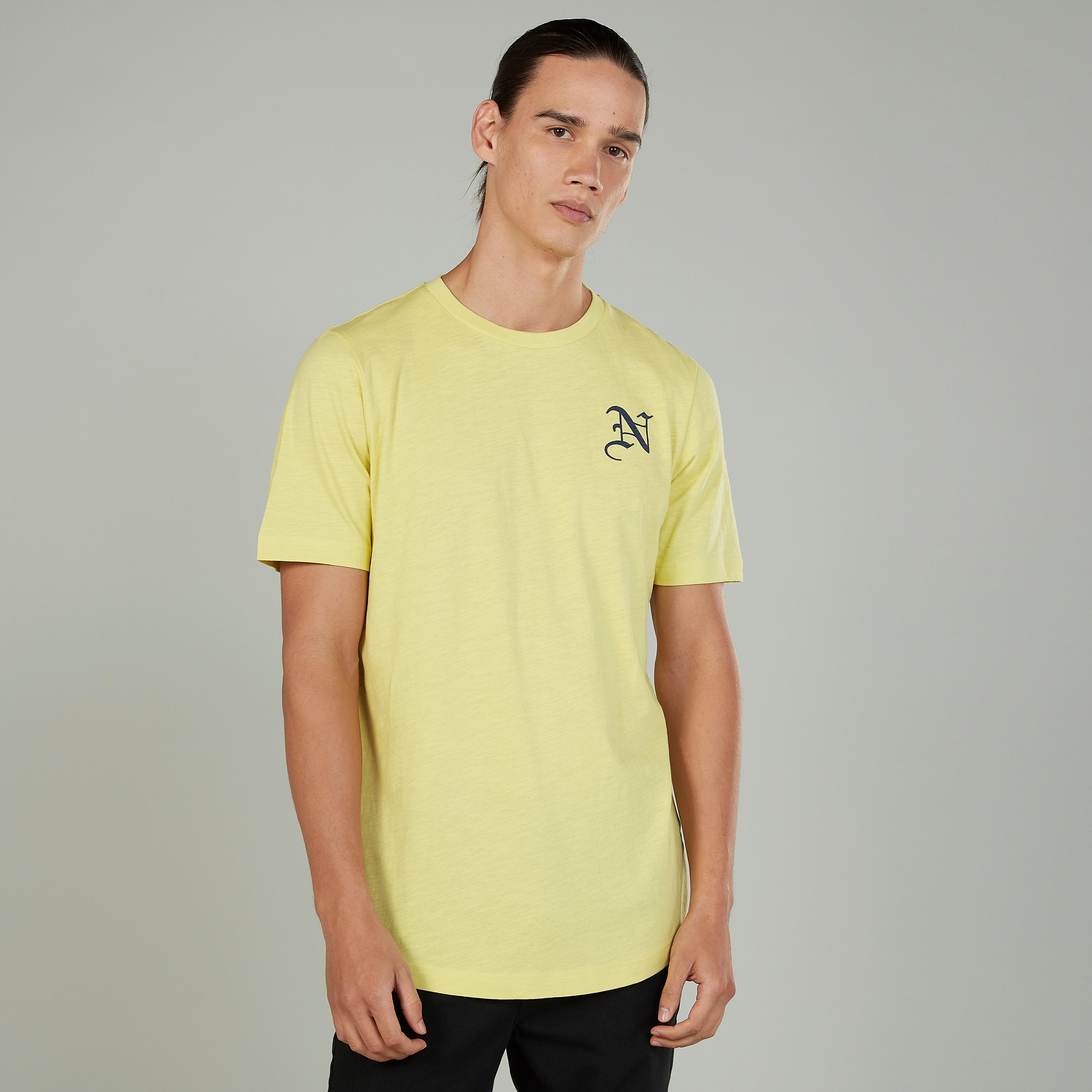 Printed T-shirt with Crew Neck and Short Sleeves-men-clothing-tshirtsandpolos-tshirts-image-1