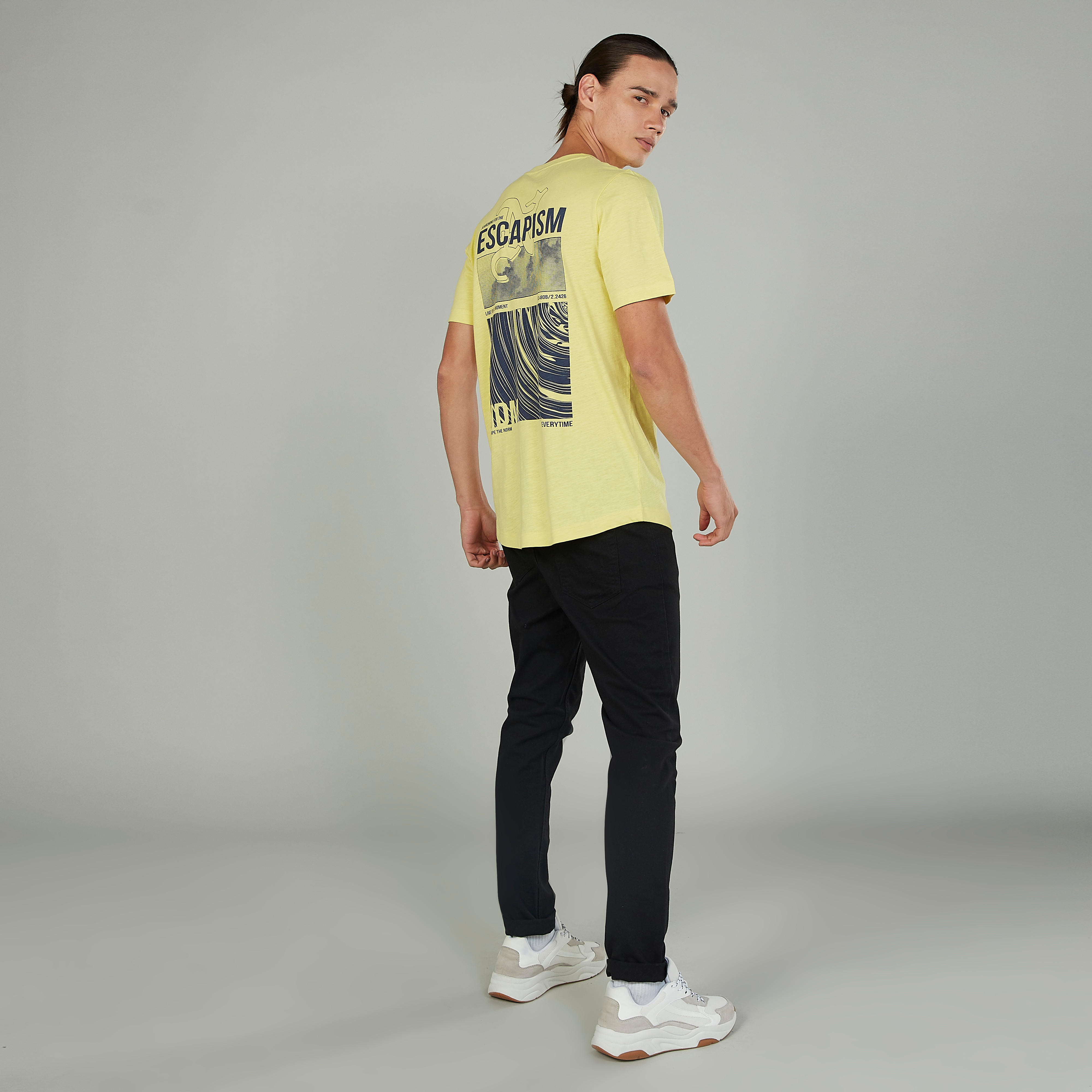Printed T-shirt with Crew Neck and Short Sleeves-men-clothing-tshirtsandpolos-tshirts-image-2