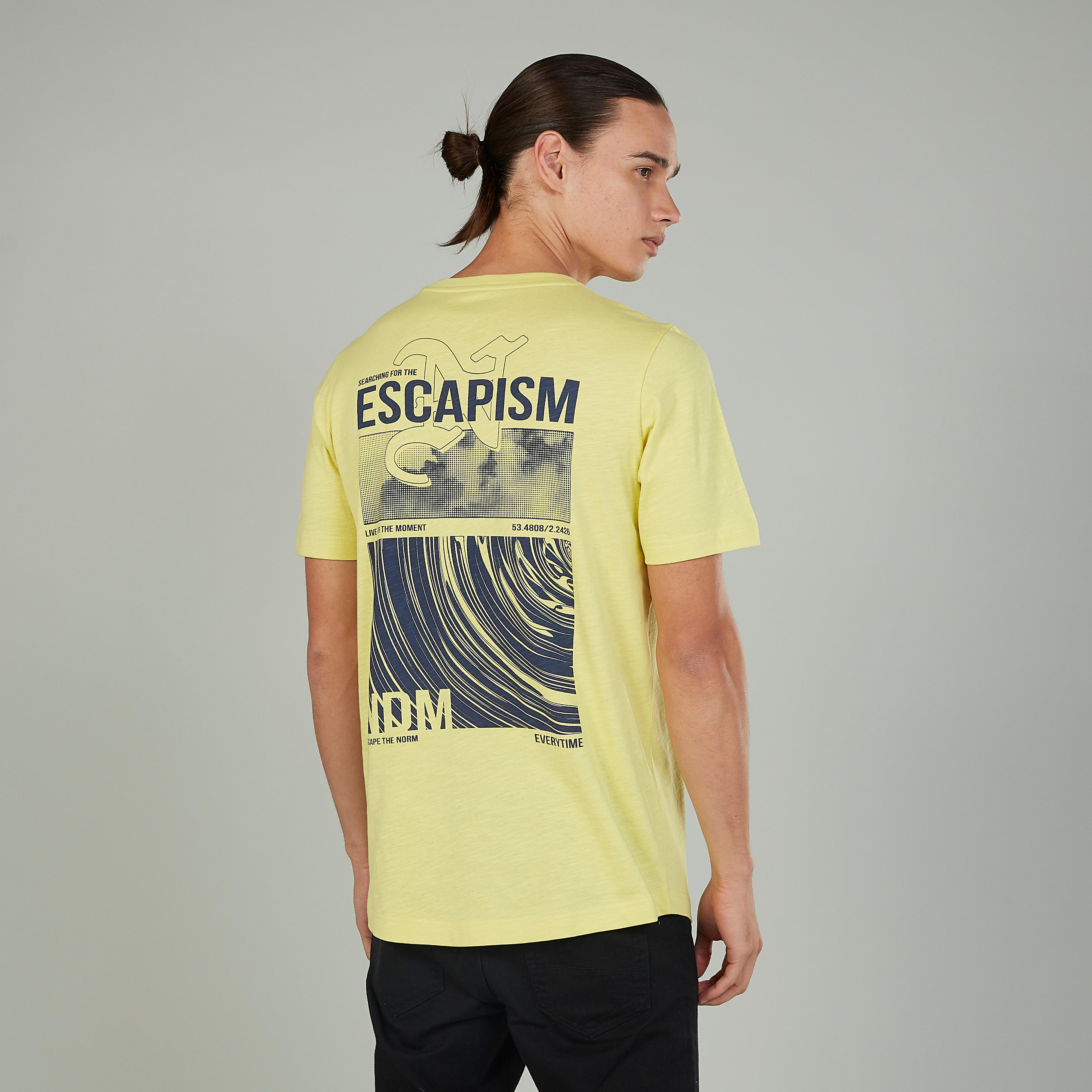 Printed T-shirt with Crew Neck and Short Sleeves-men-clothing-tshirtsandpolos-tshirts-image-4