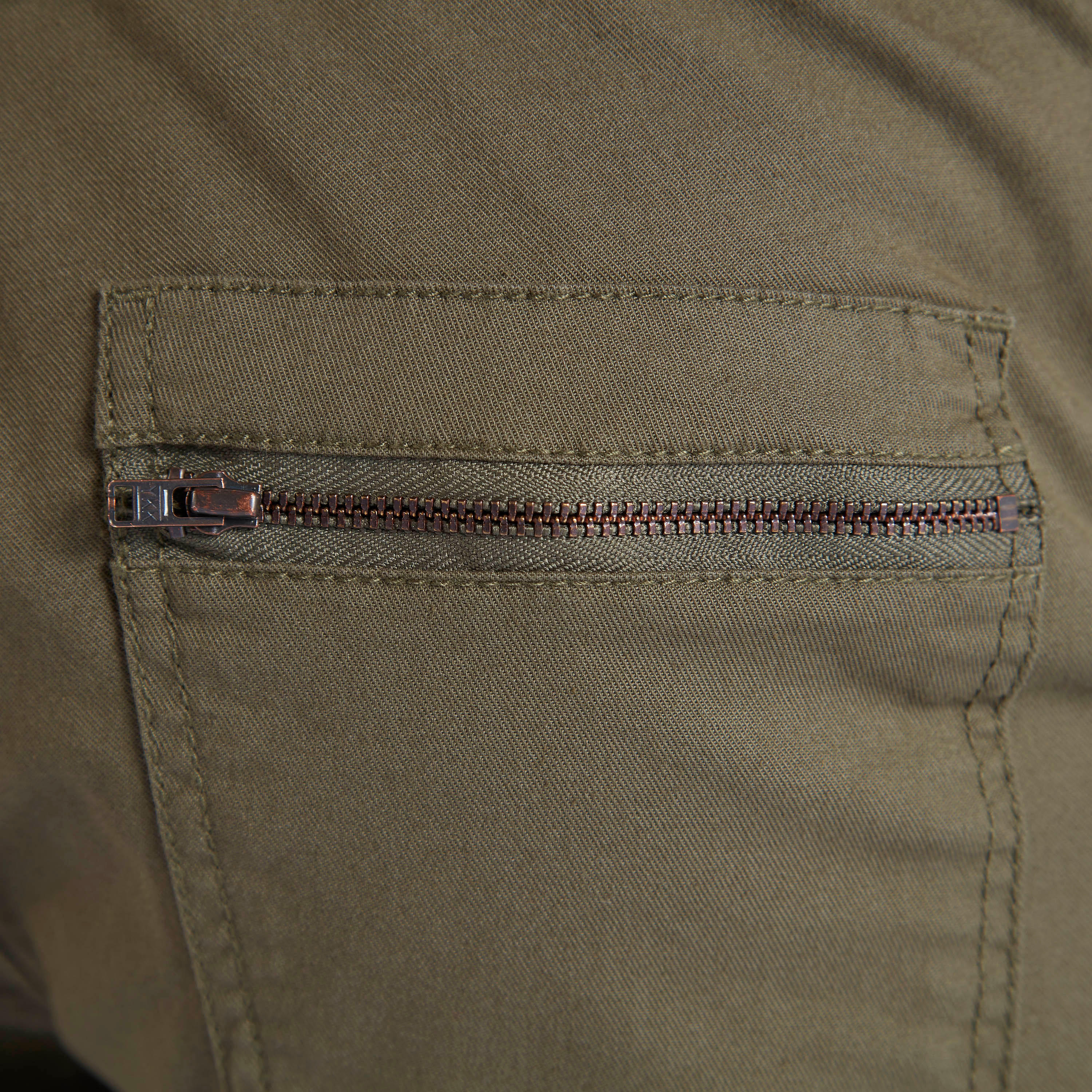 شورت سادة بخصر متوسّط الارتفاع وجيوب وزر إغلاق-men-clothing-bottoms-shorts-image-2