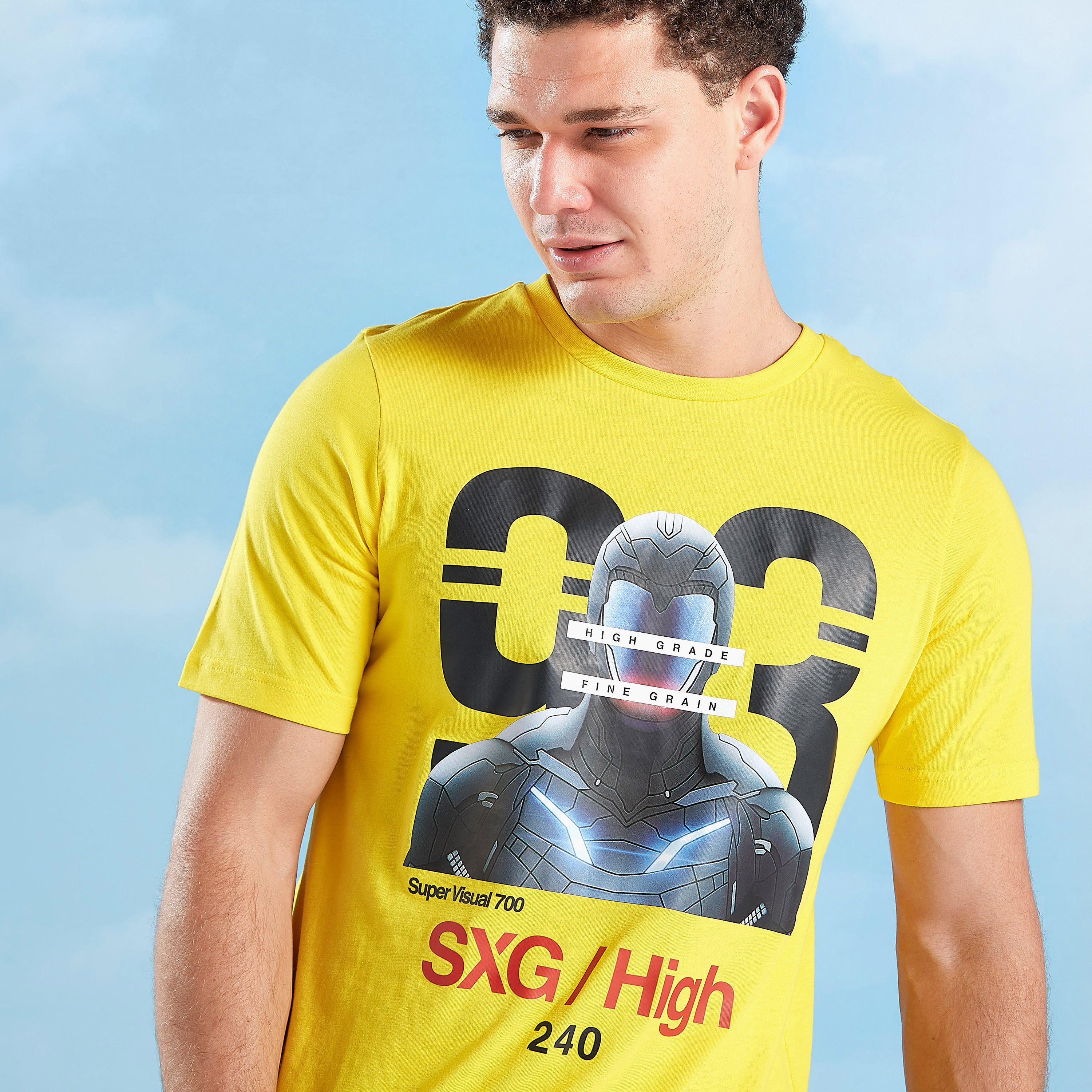 Printed T-shirt with Crew Neck and Short Sleeves-men-clothing-tshirtsandpolos-tshirts-image-4