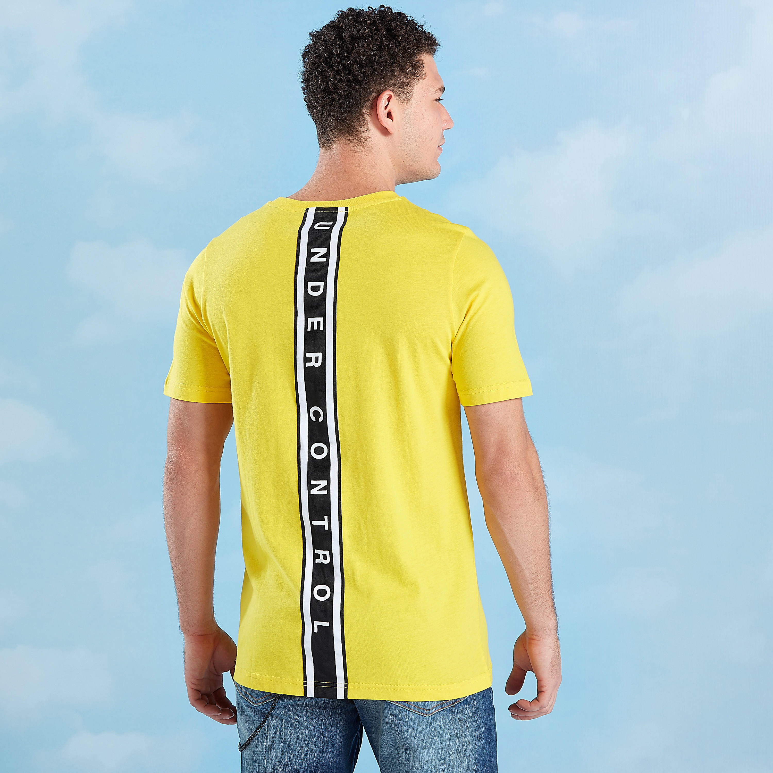 Printed T-shirt with Crew Neck and Short Sleeves-men-clothing-tshirtsandpolos-tshirts-image-5