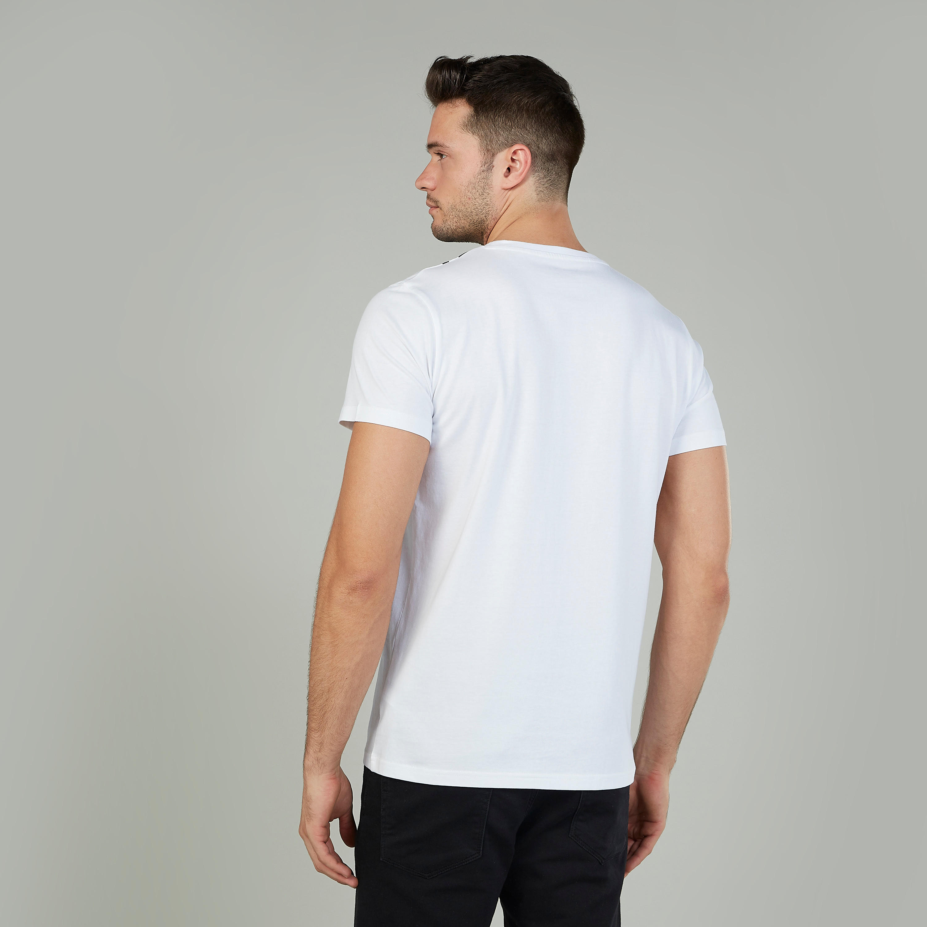Printed T-shirt with Round Neck and Short Sleeves-men-clothing-tshirtsandpolos-tshirts-image-4