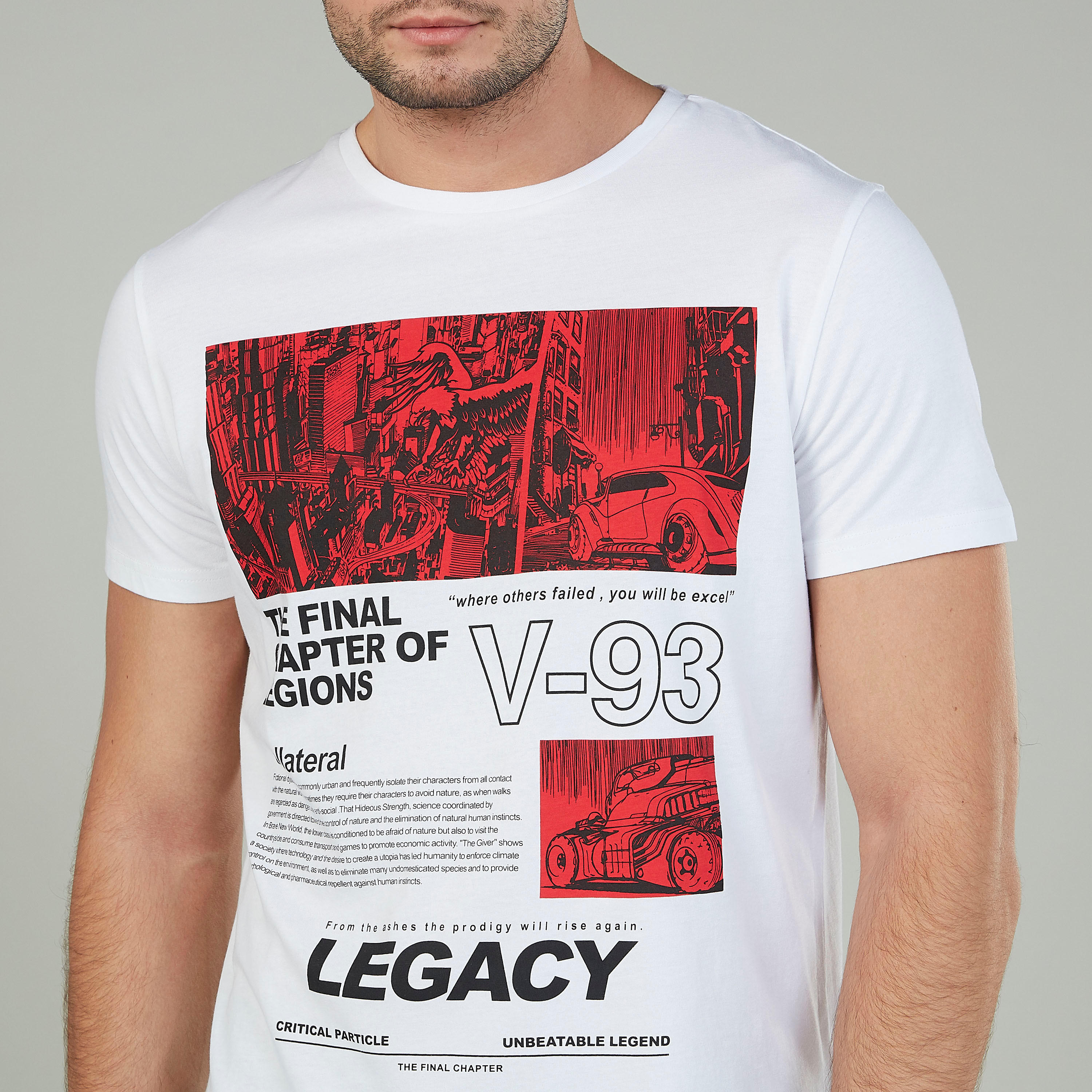 Printed T-shirt with Round Neck and Short Sleeves-men-clothing-tshirtsandpolos-tshirts-image-3