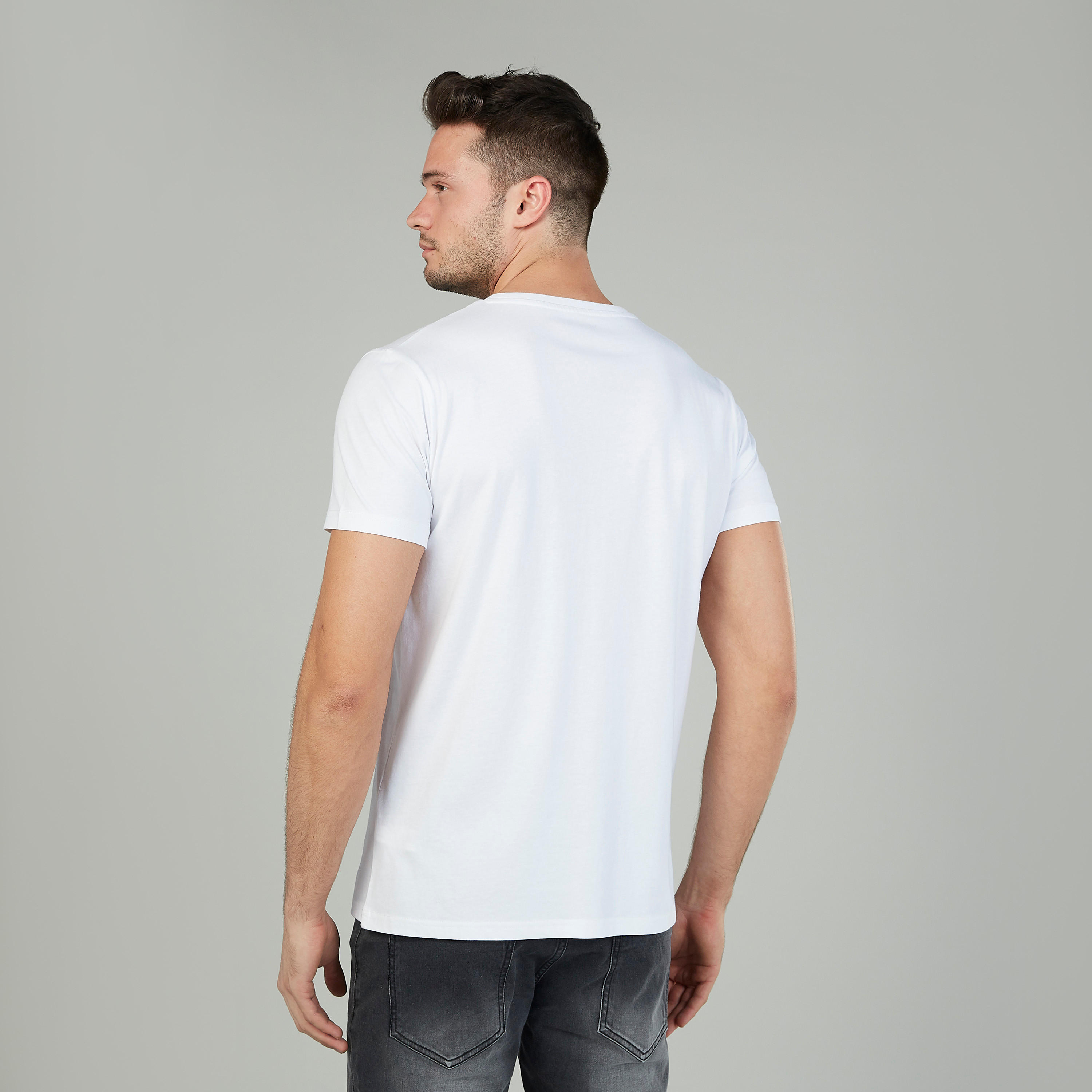 Printed T-shirt with Round Neck and Short Sleeves-men-clothing-tshirtsandpolos-tshirts-image-4