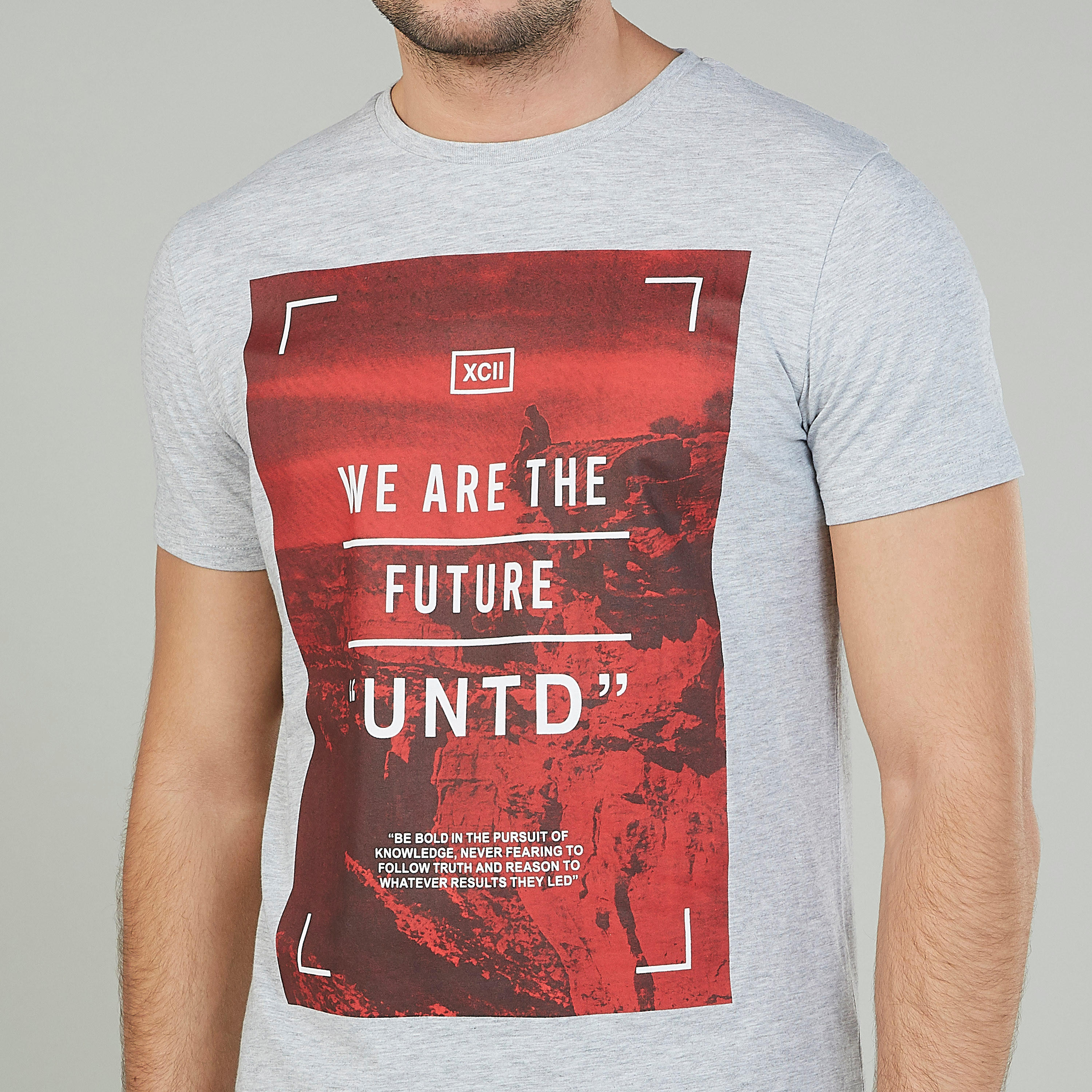 Printed T-shirt with Crew Neck and Short Sleeves-men-clothing-tshirtsandpolos-tshirts-image-3